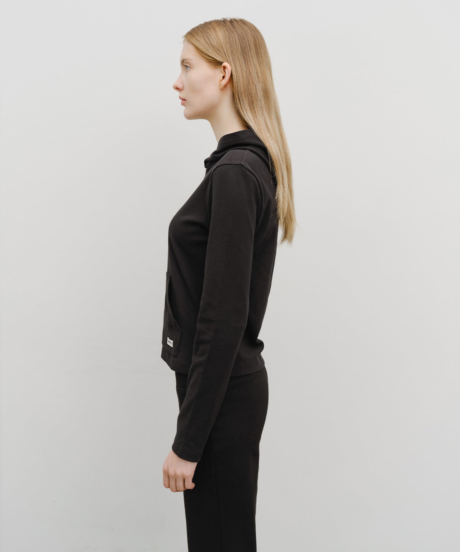 W BASIC HOODIE LONG SLEEVE