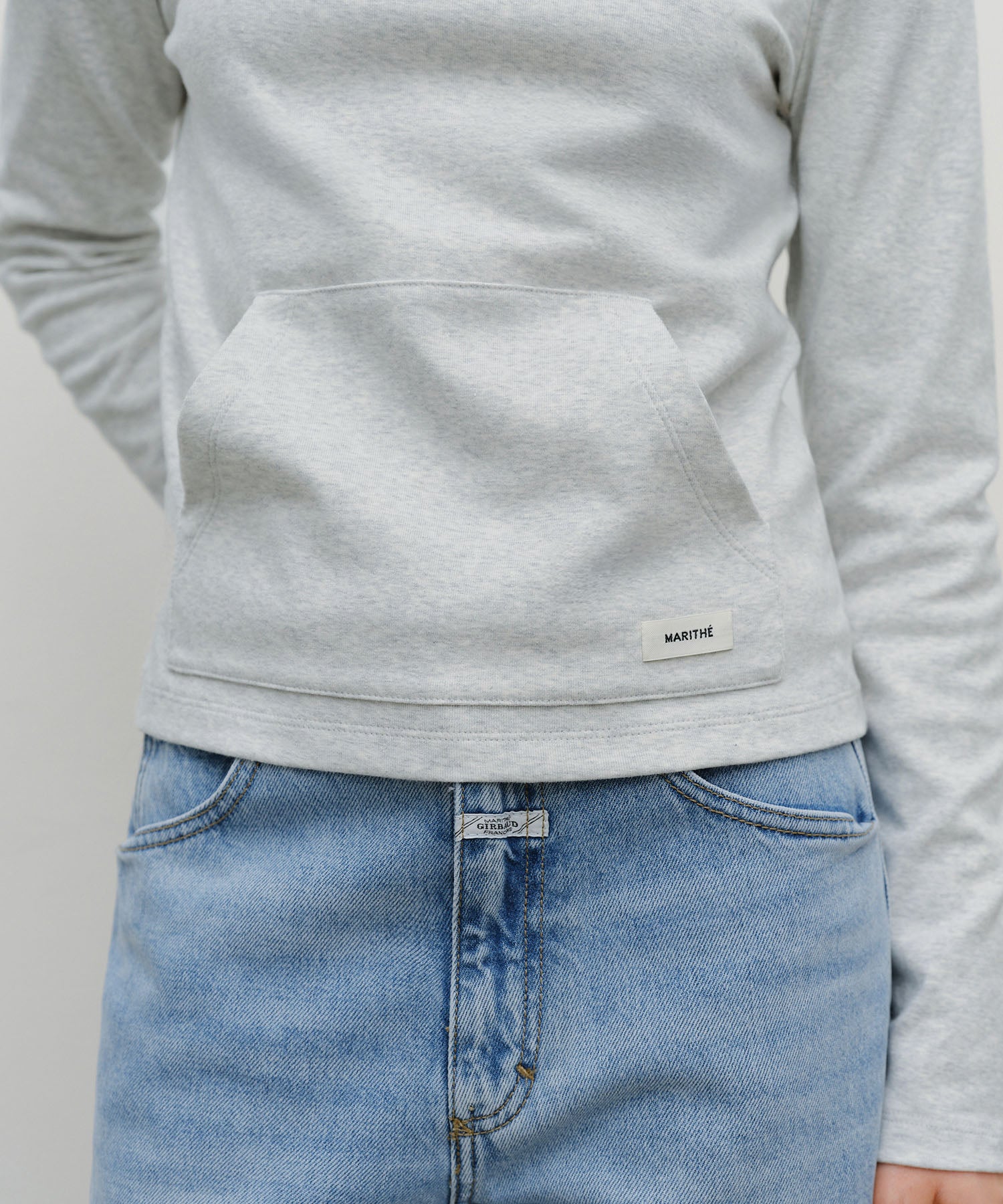 W BASIC HOODIE LONG SLEEVE