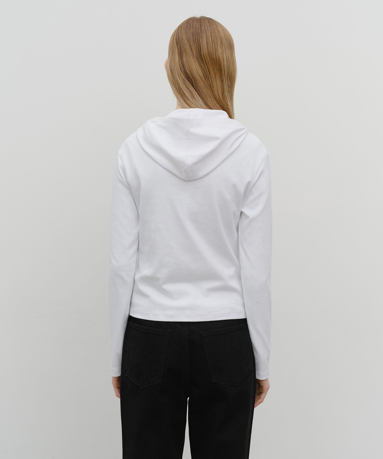 W BASIC HOODIE LONG SLEEVE