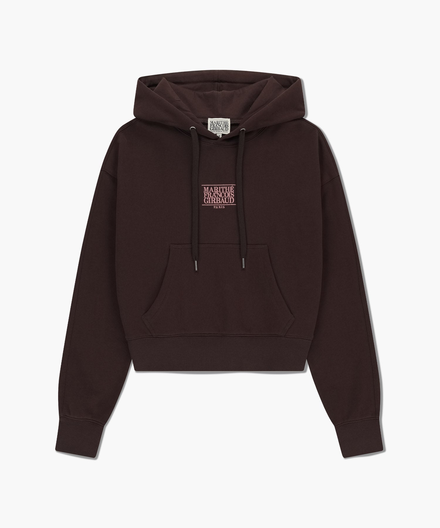 W SMALL CLASSIC LOGO CROP HOODIE