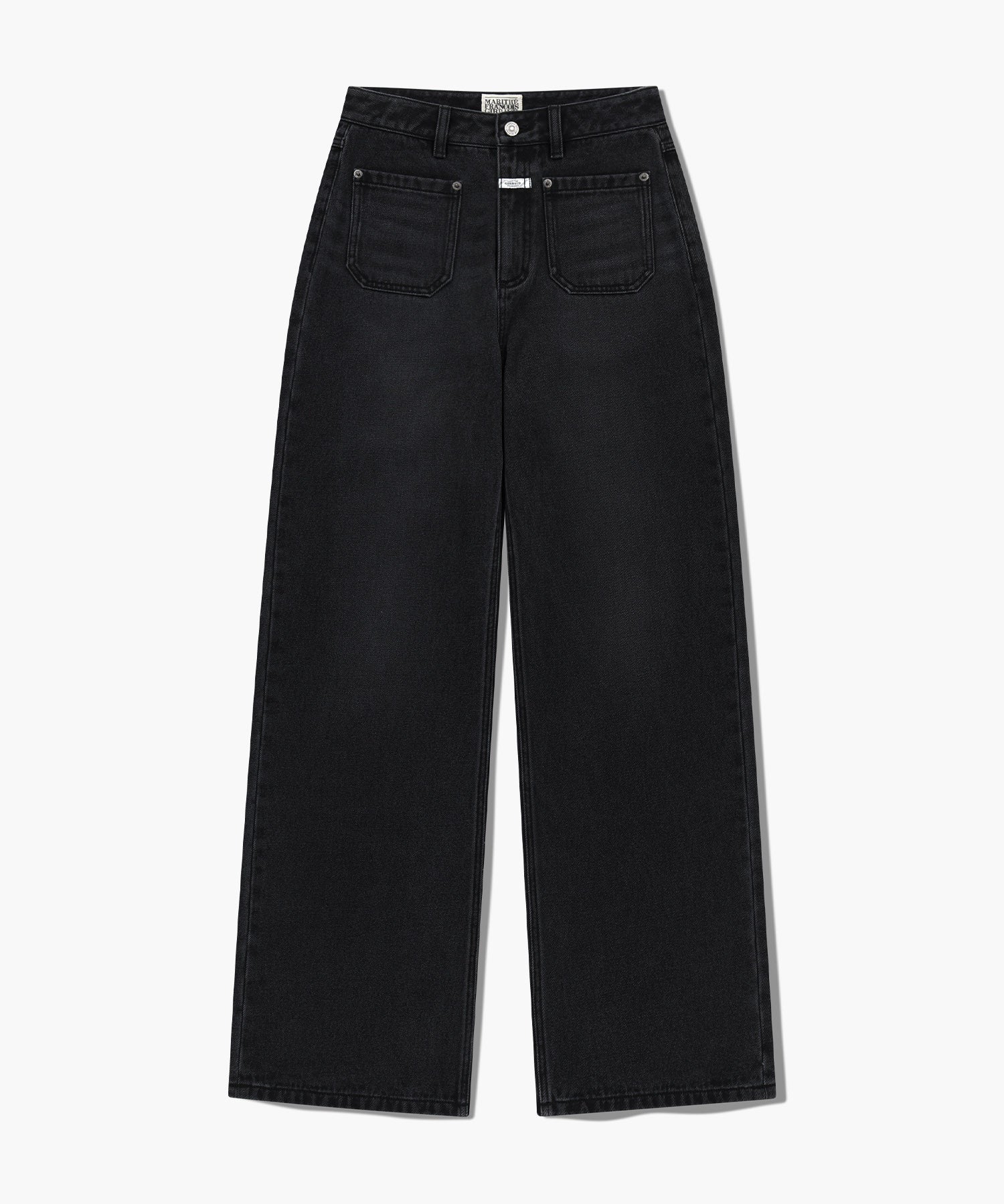 W SEMI-WIDE DENIM PANTS
