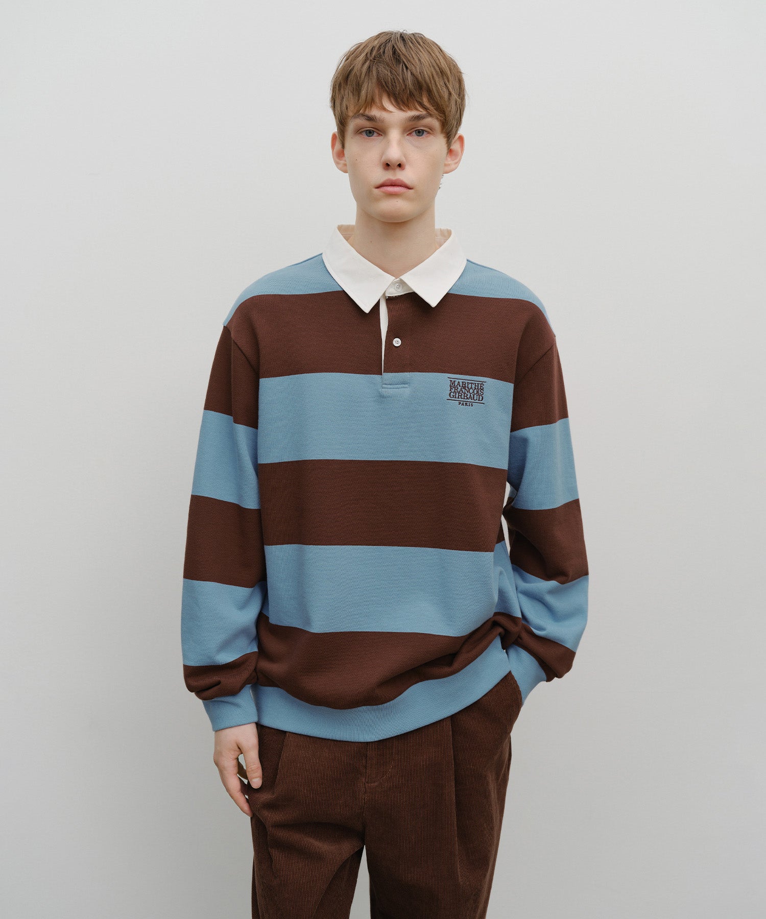 STRIPE RUGBY SWEATSHIRT