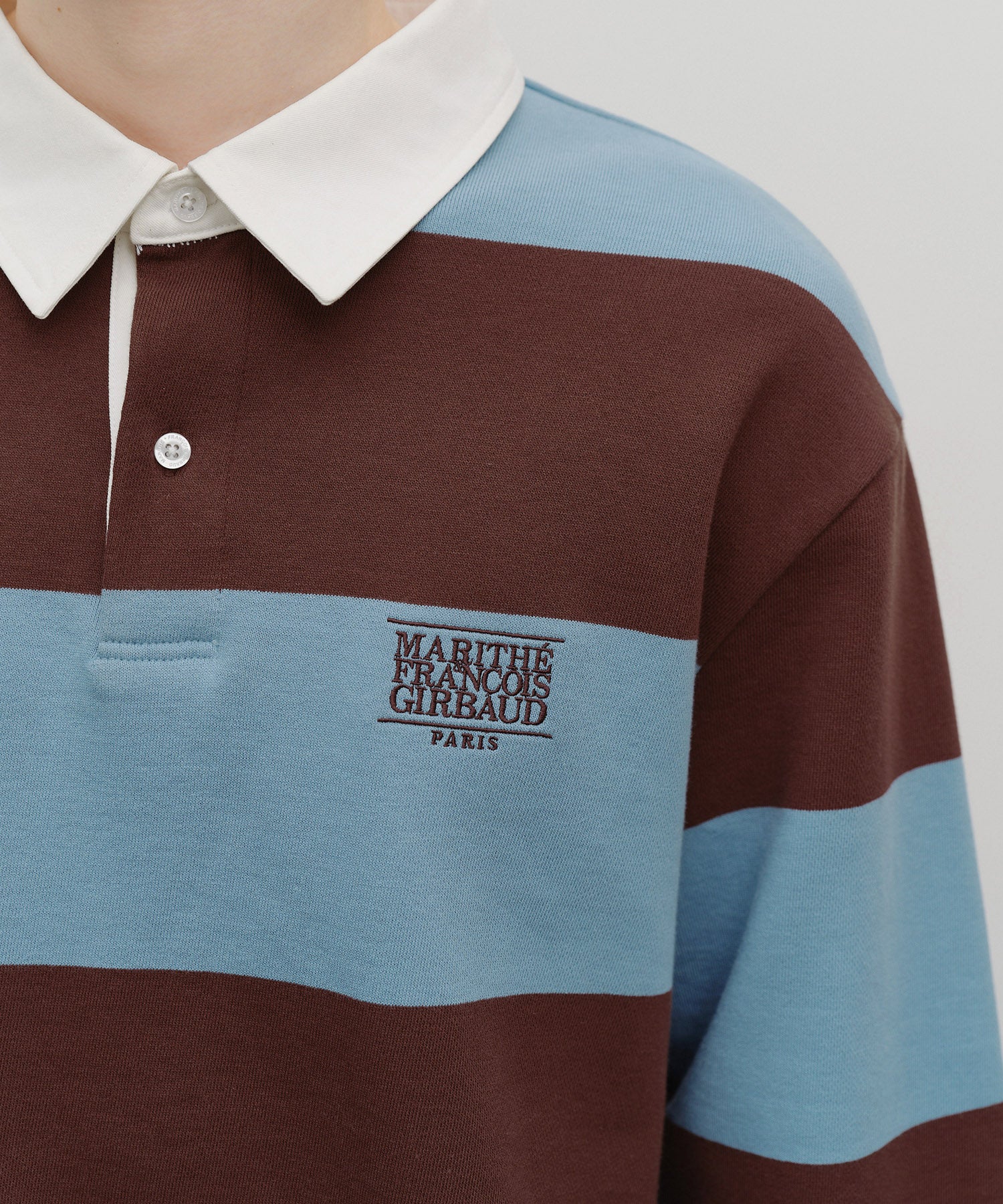 STRIPE RUGBY SWEATSHIRT