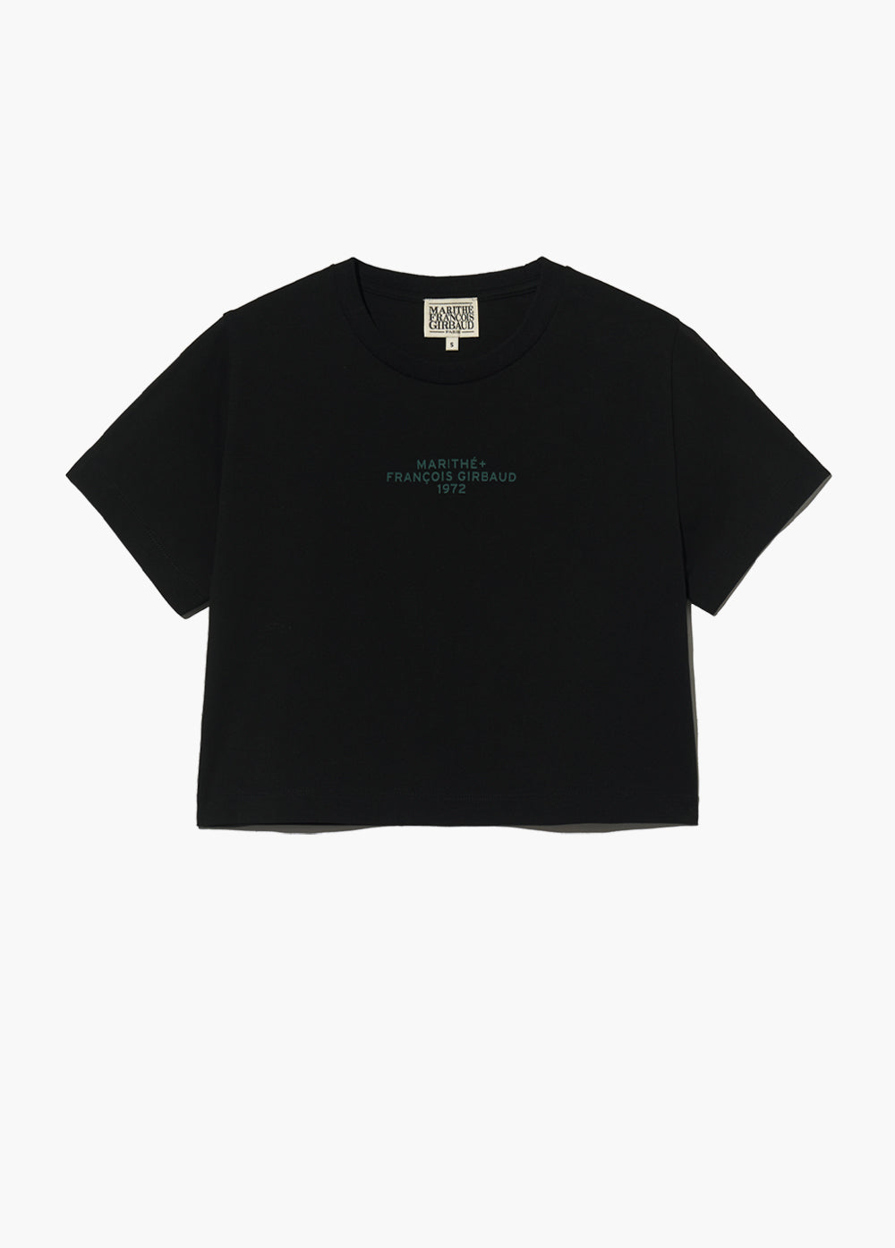 W LETTERING CROP TEE