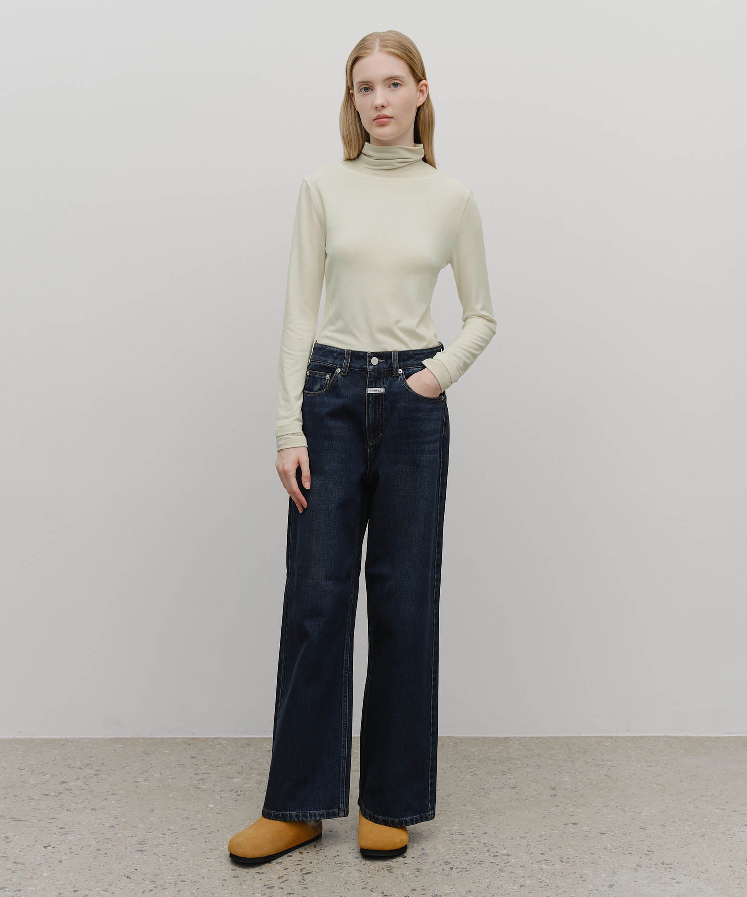 W WIDE DENIM PANTS