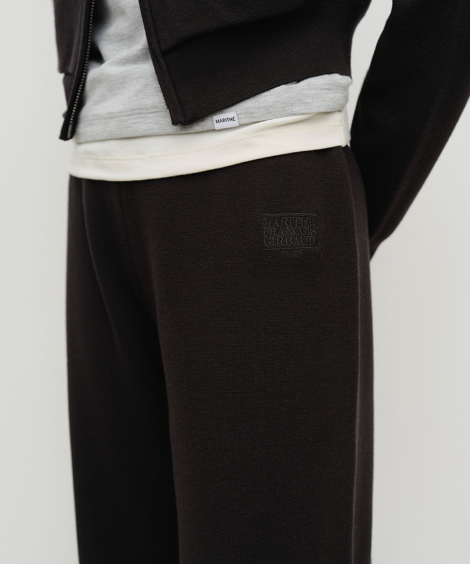 W CLASSIC LOGO KNIT PANTS