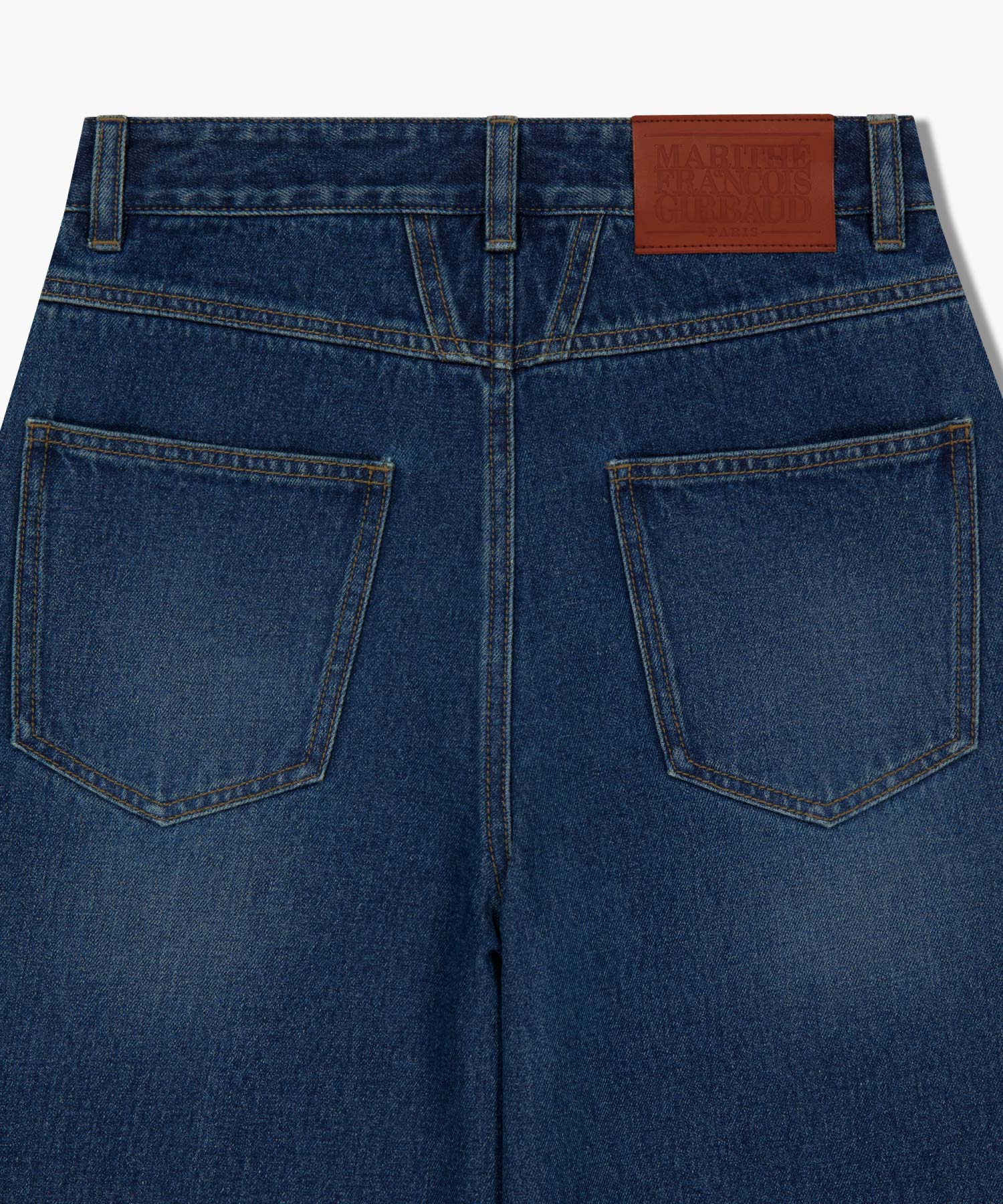 W SEMI-WIDE DENIM PANTS