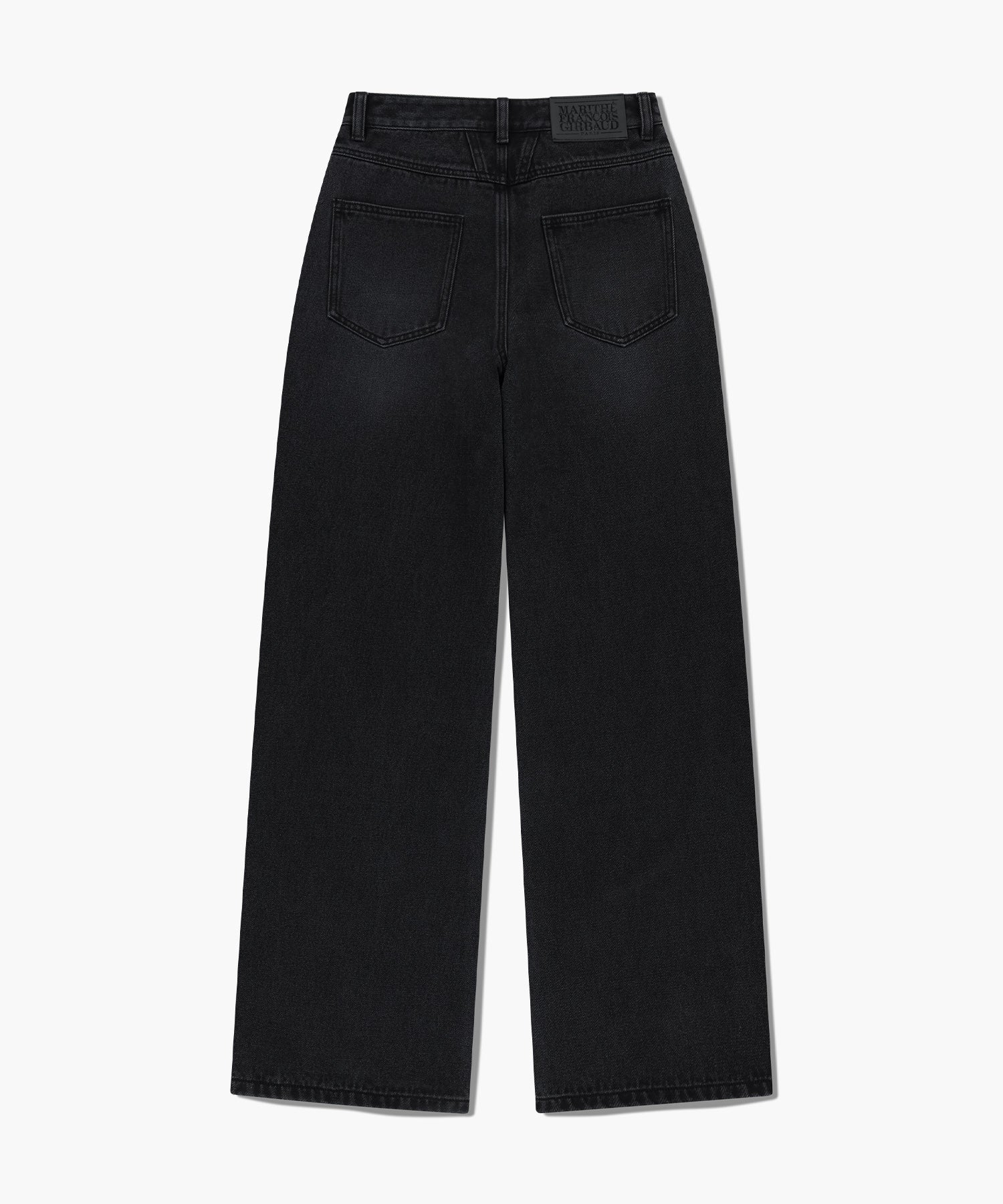 W SEMI-WIDE DENIM PANTS