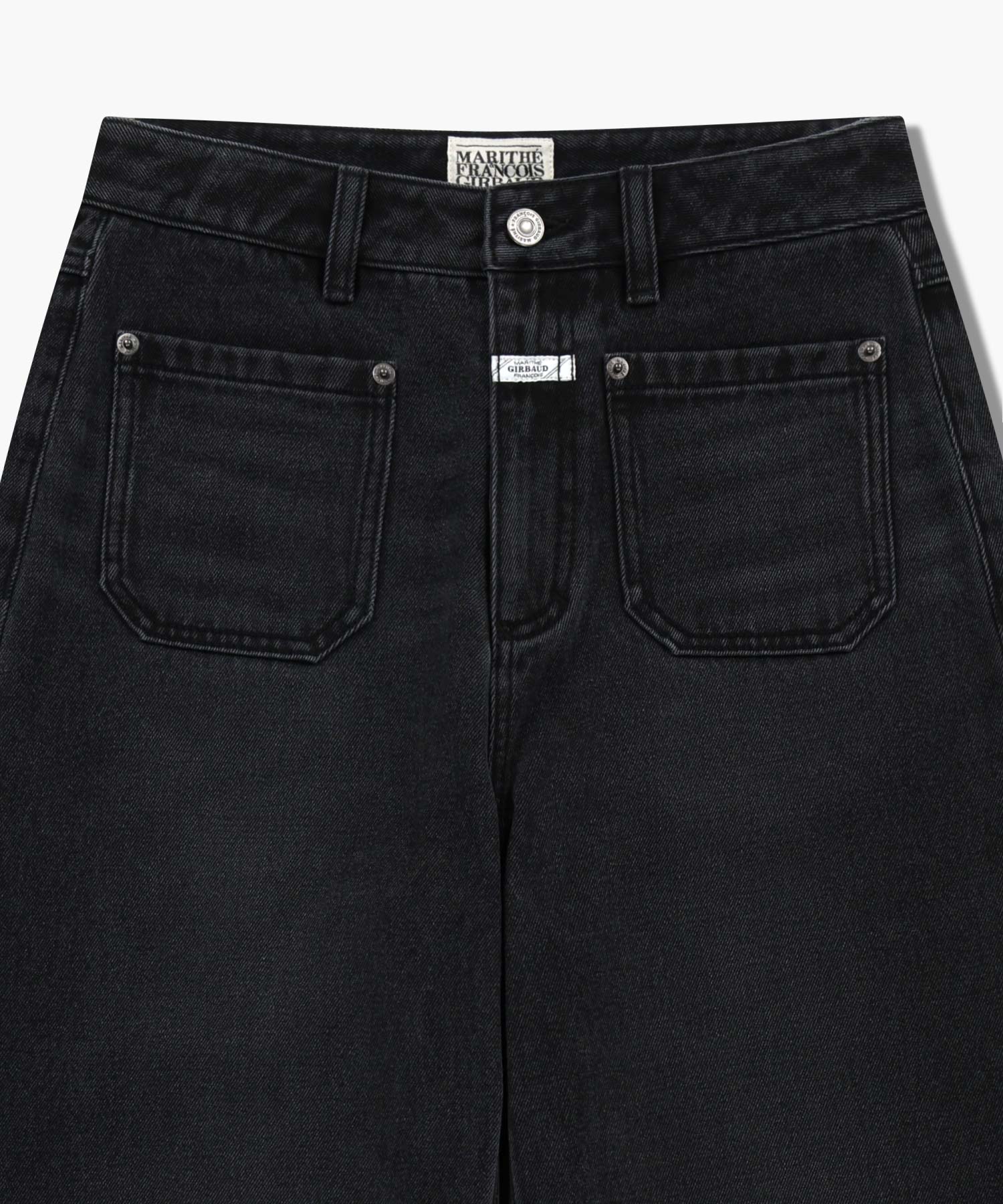 W SEMI-WIDE DENIM PANTS