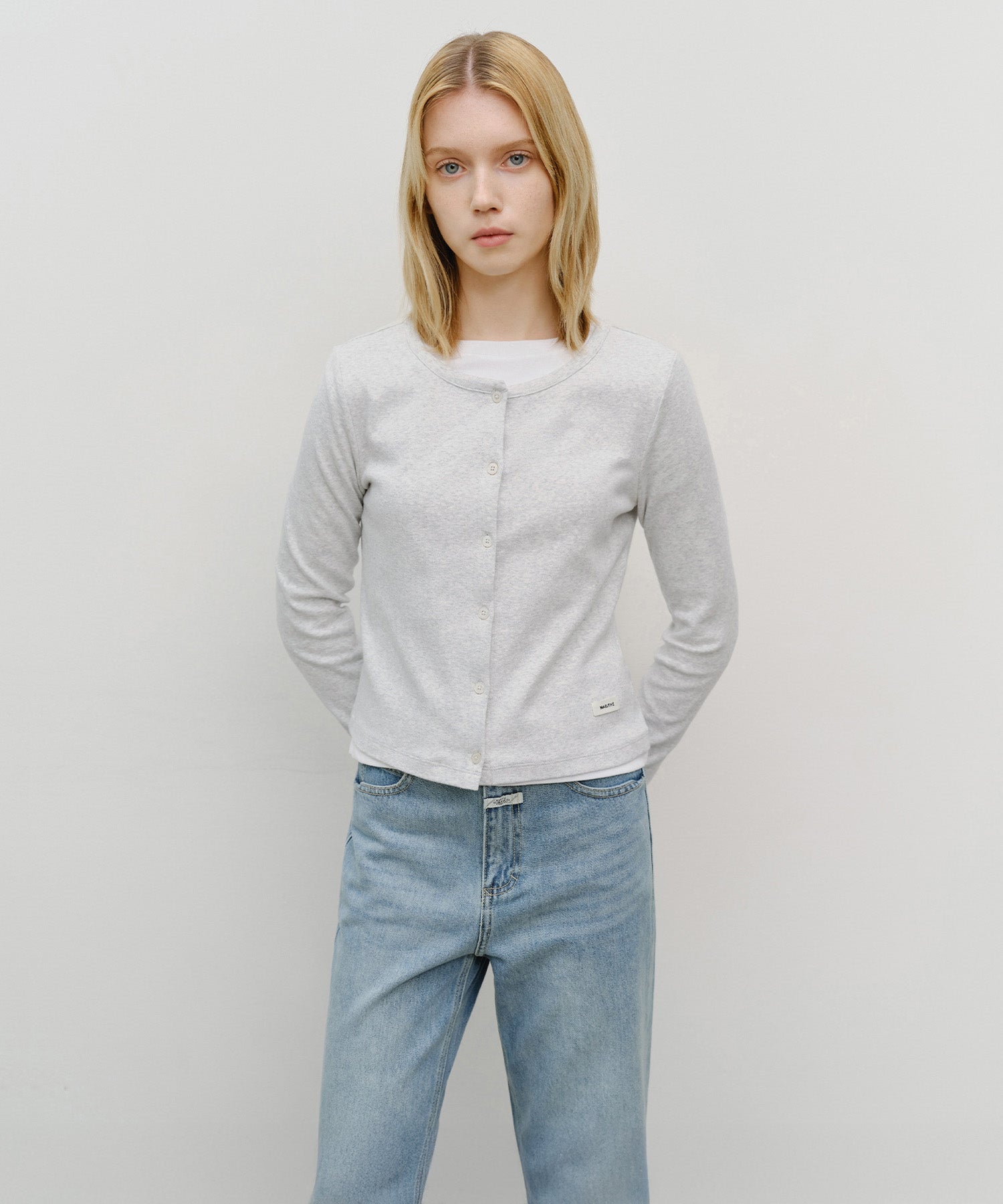 W BASIC COTTON CARDIGAN