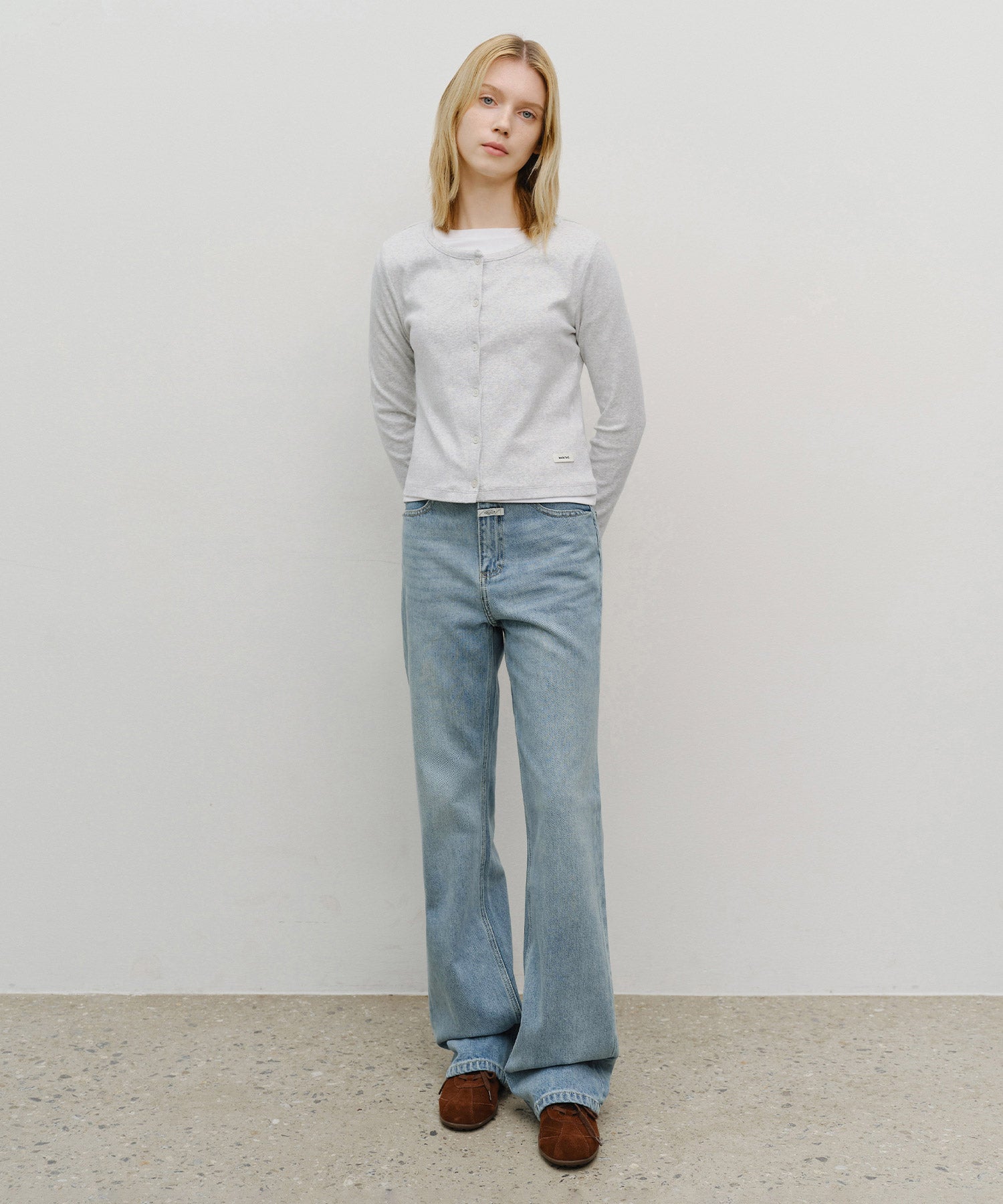 W BASIC COTTON CARDIGAN