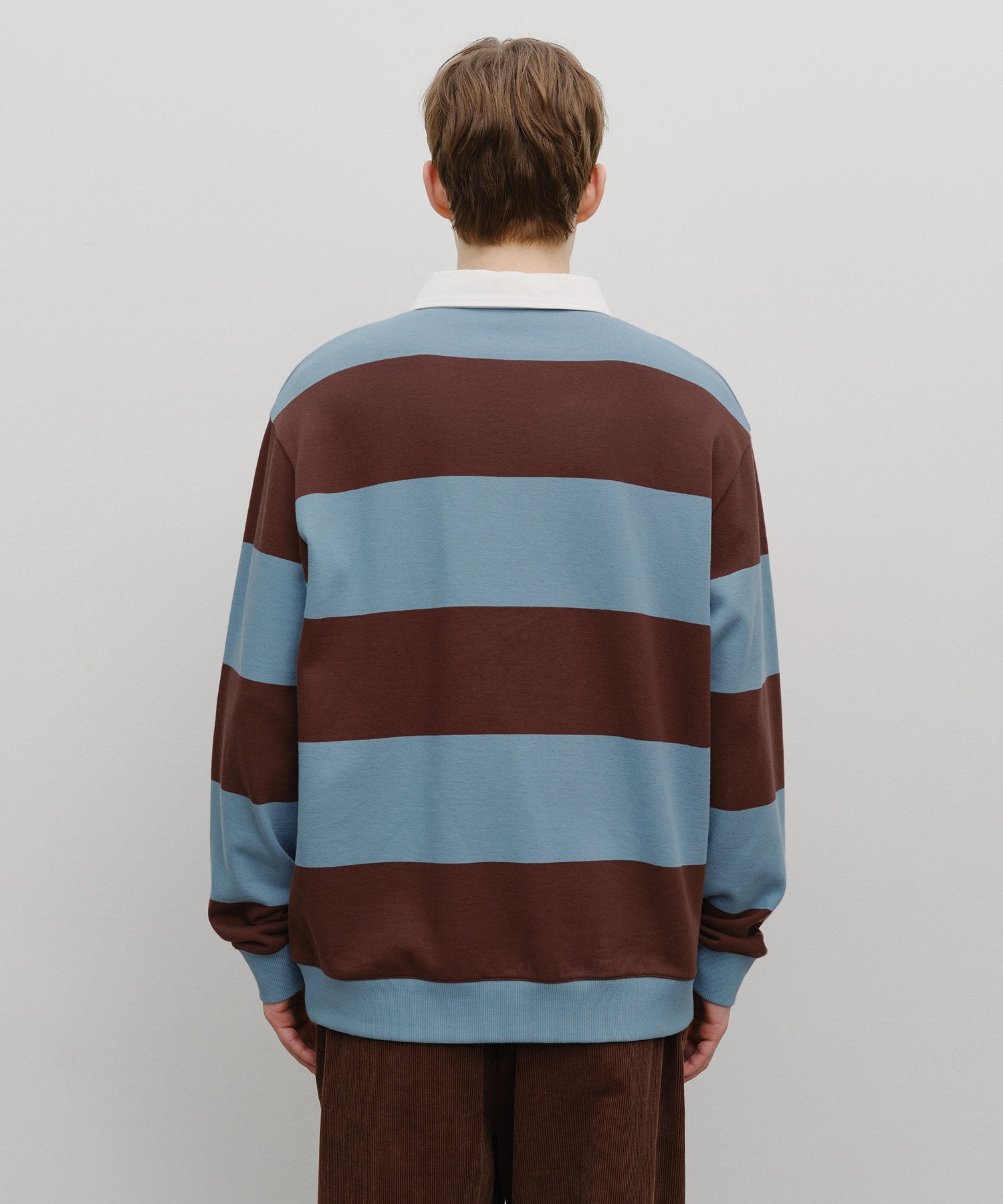 STRIPE RUGBY SWEATSHIRT