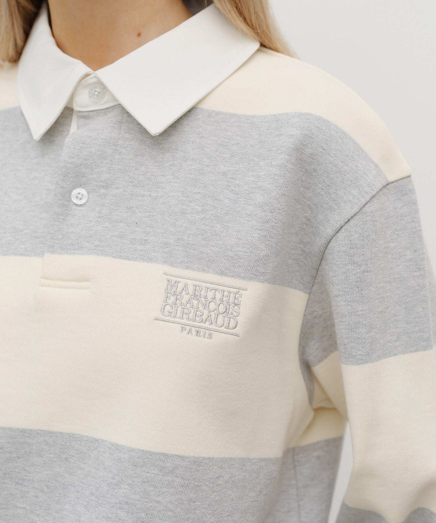 STRIPE RUGBY SWEATSHIRT