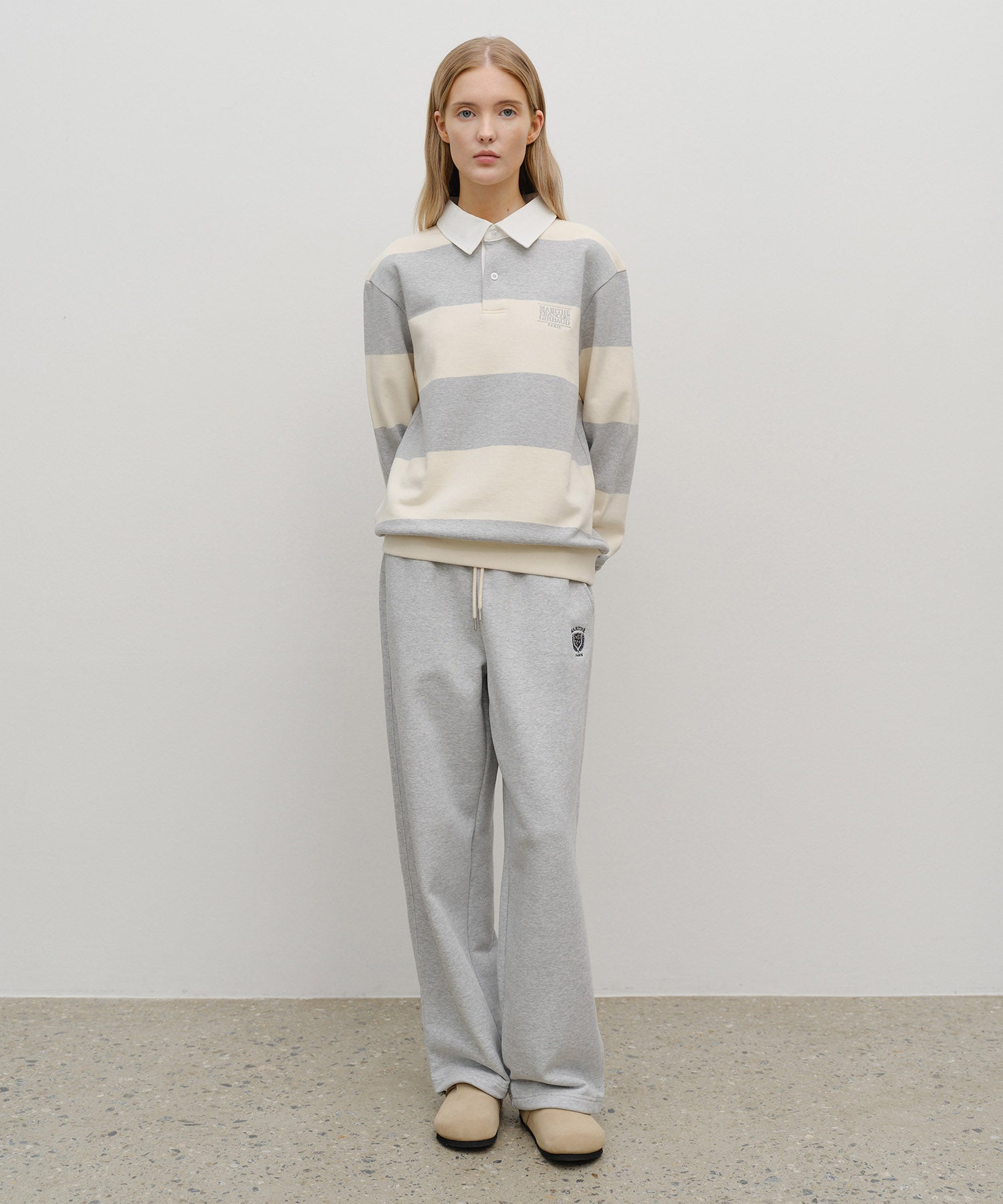 STRIPE RUGBY SWEATSHIRT