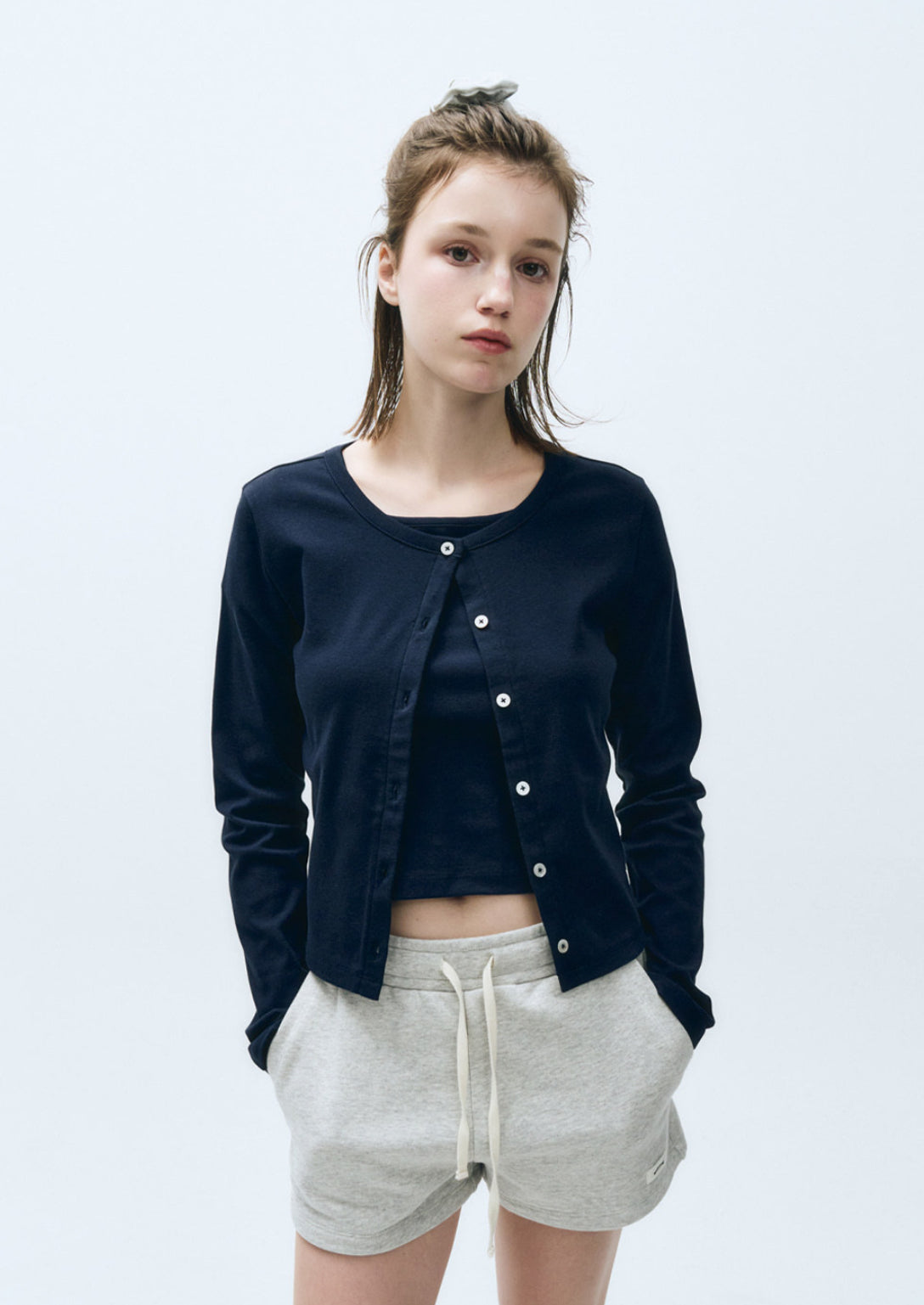 W BASIC COTTON CARDIGAN