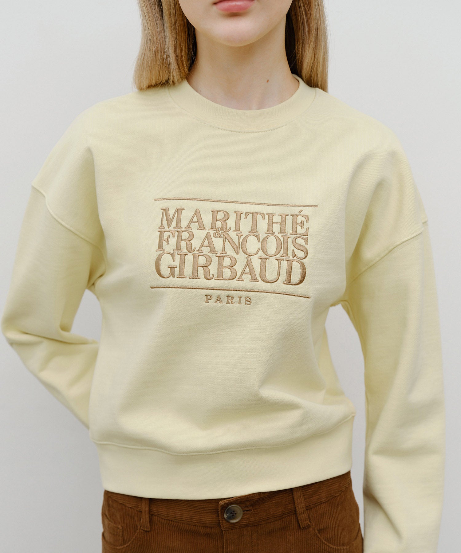 W CLASSIC LOGO CROP SWEATSHIRT