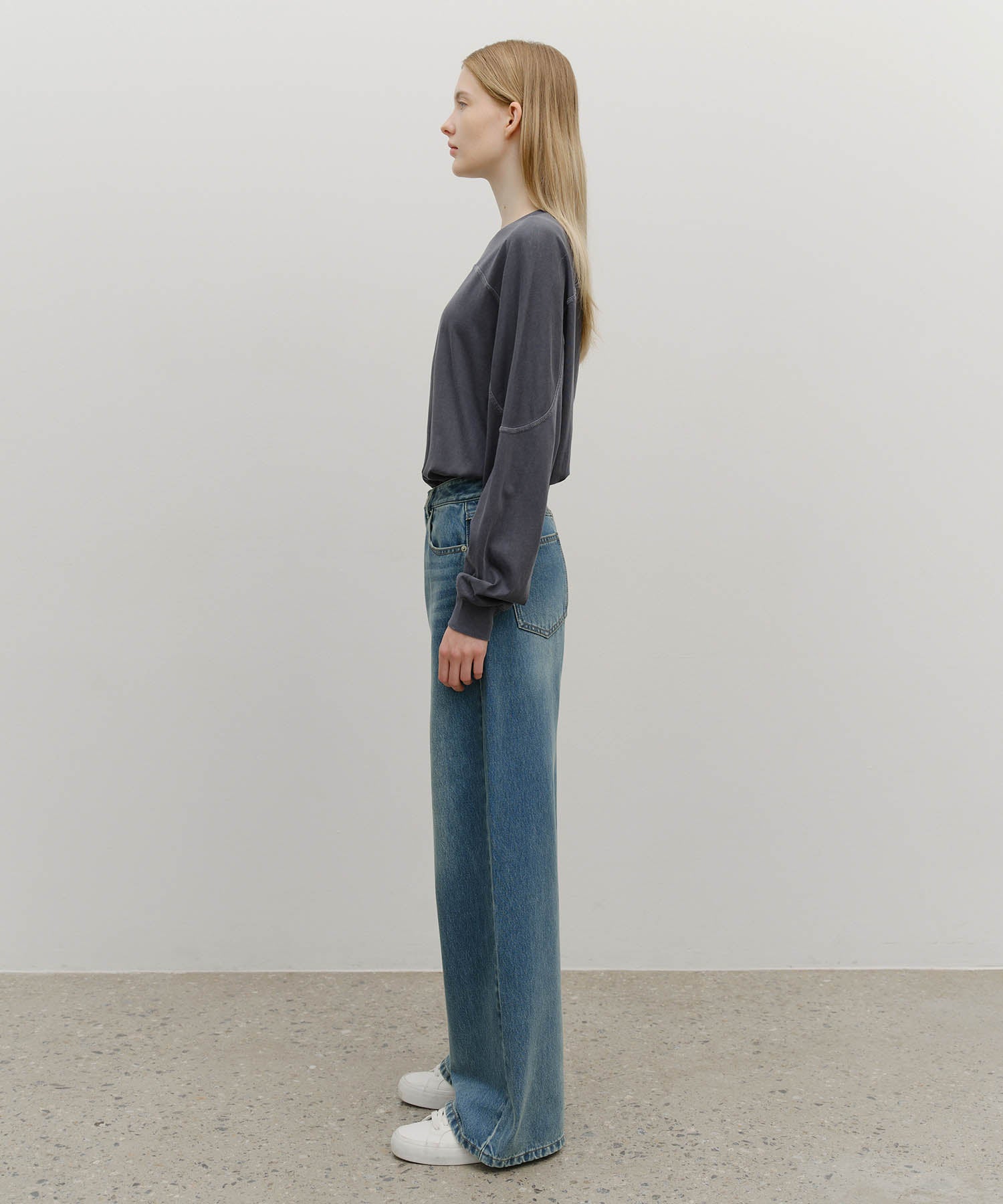 W WIDE DENIM PANTS