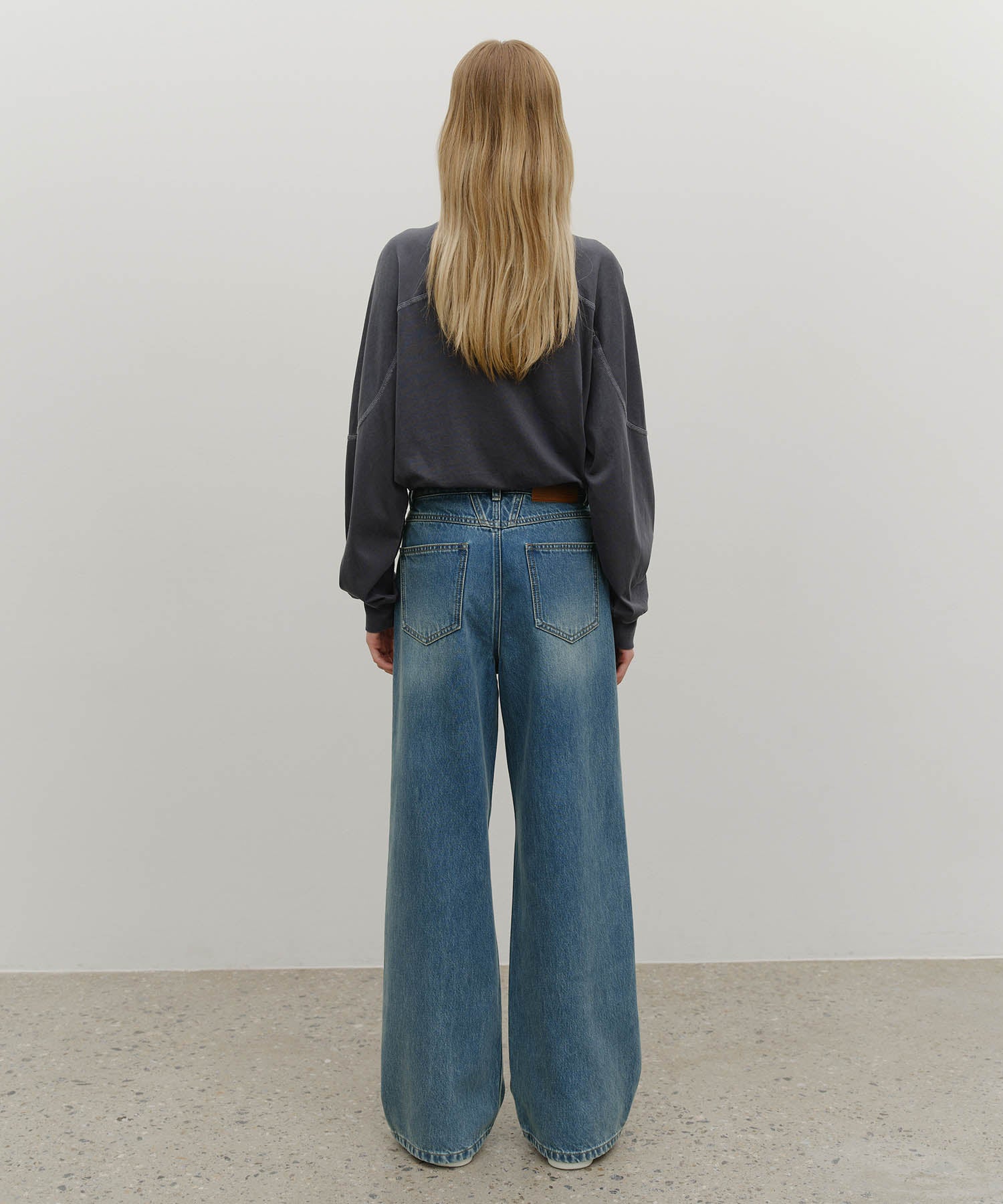W WIDE DENIM PANTS