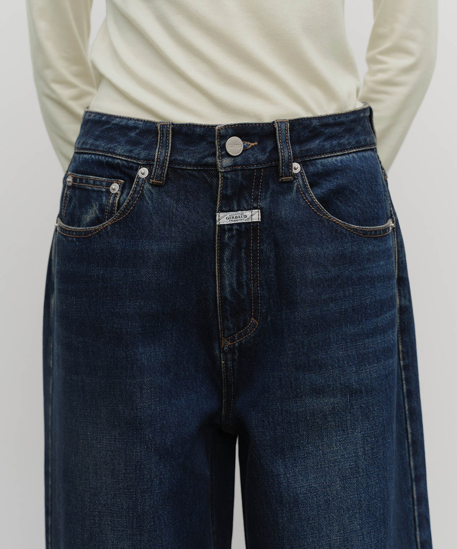 W WIDE DENIM PANTS
