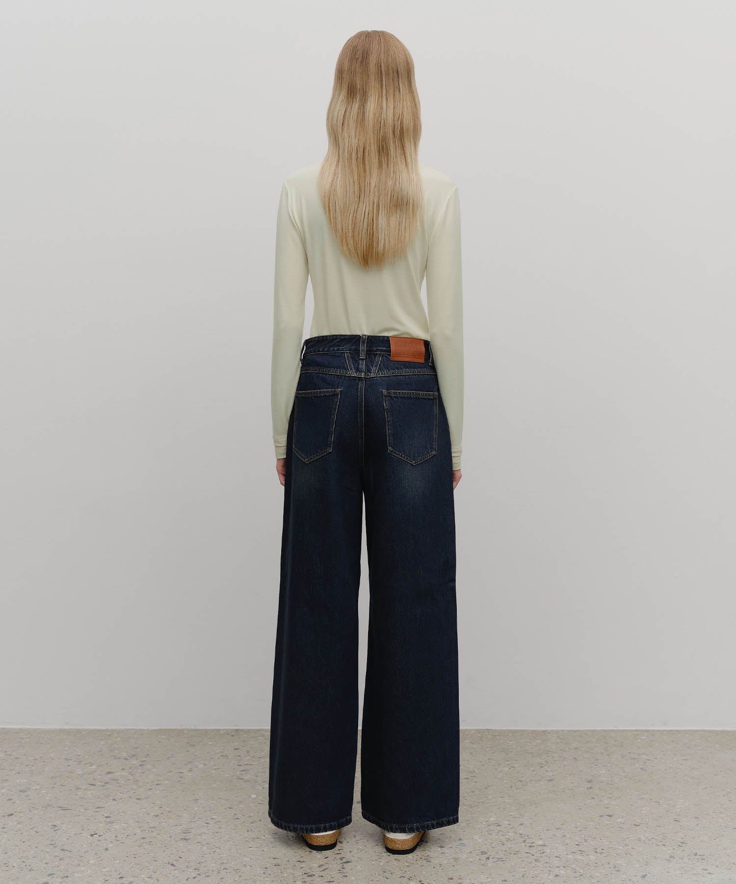 W WIDE DENIM PANTS
