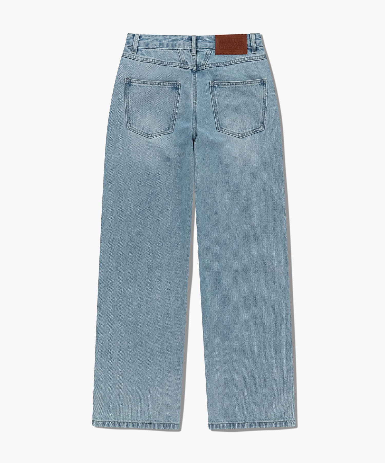 W HIGH STRAIGHT DENIM PANTS