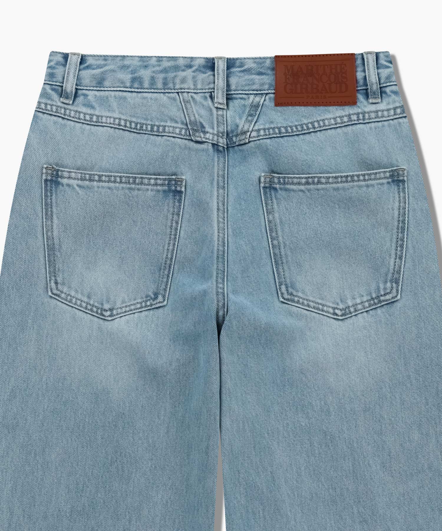 W HIGH STRAIGHT DENIM PANTS