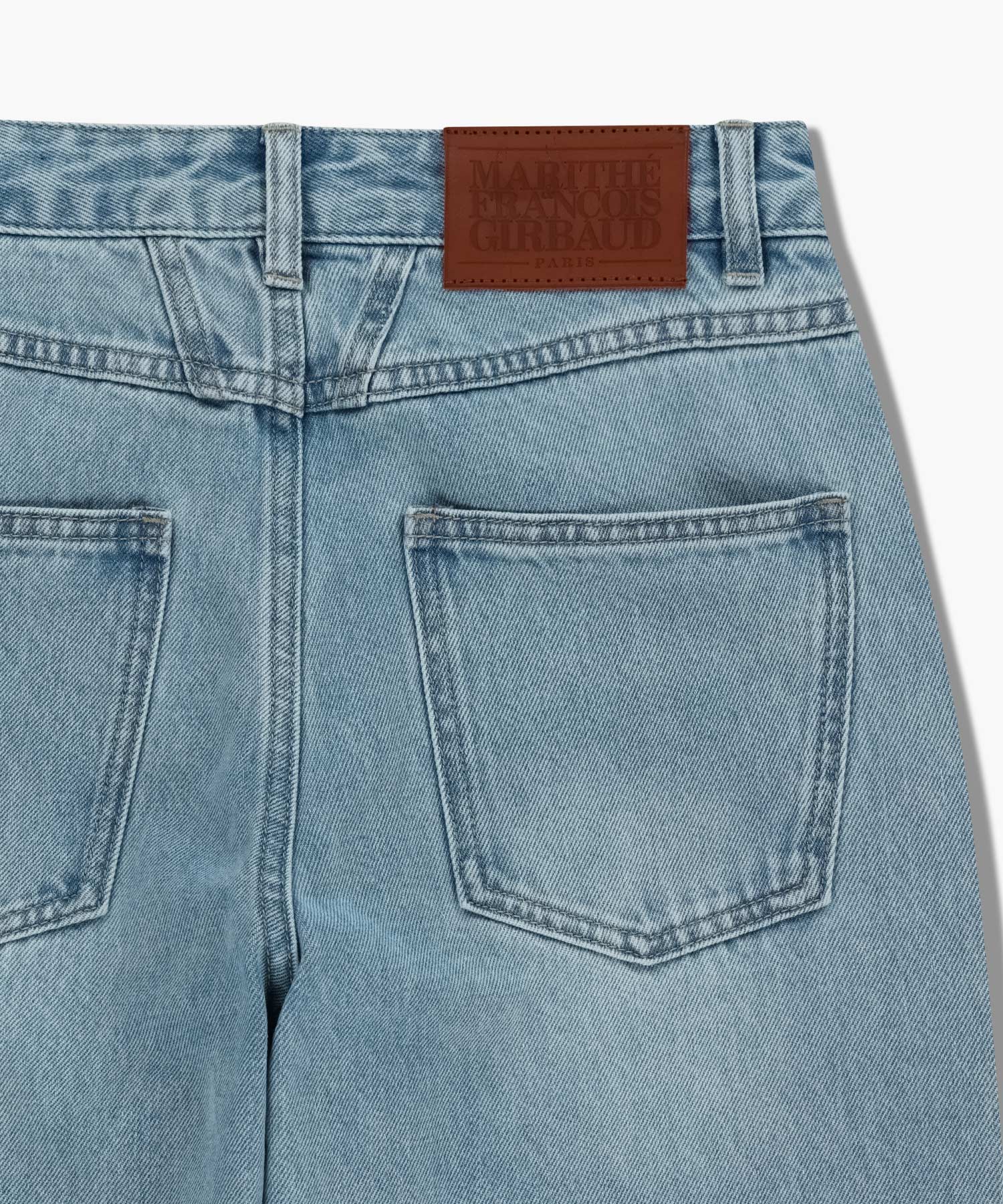 W HIGH STRAIGHT DENIM PANTS