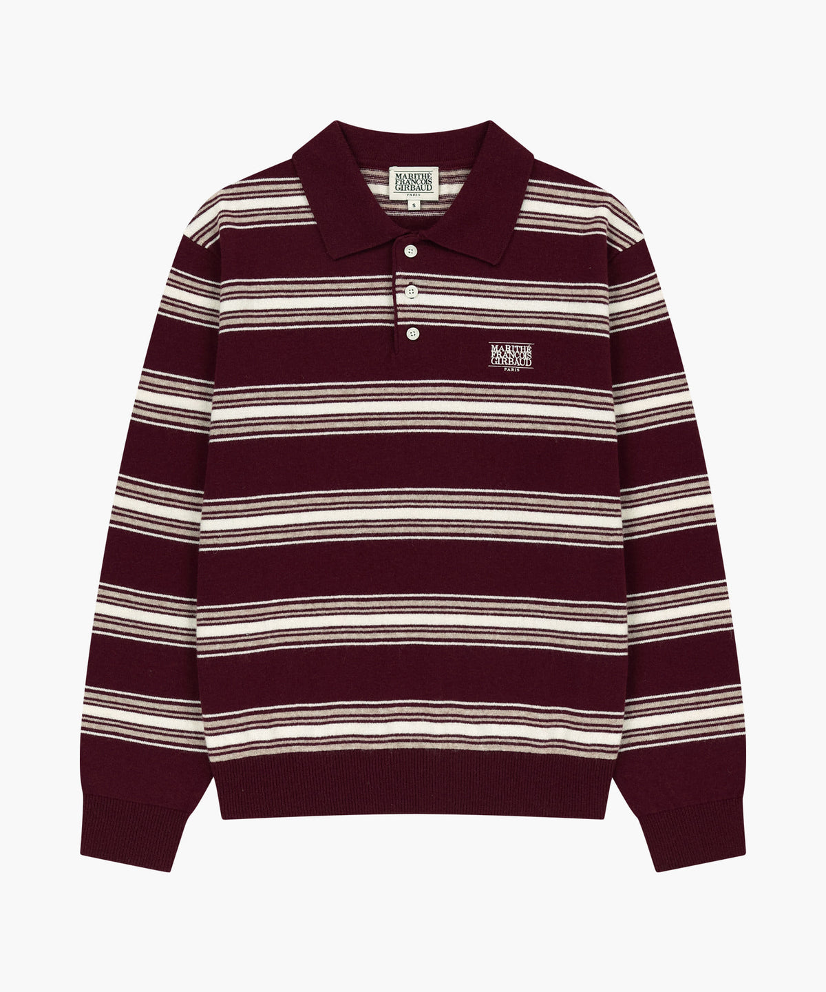 SMALL CLASSIC LOGO MULTI STRIPE POLO KNIT