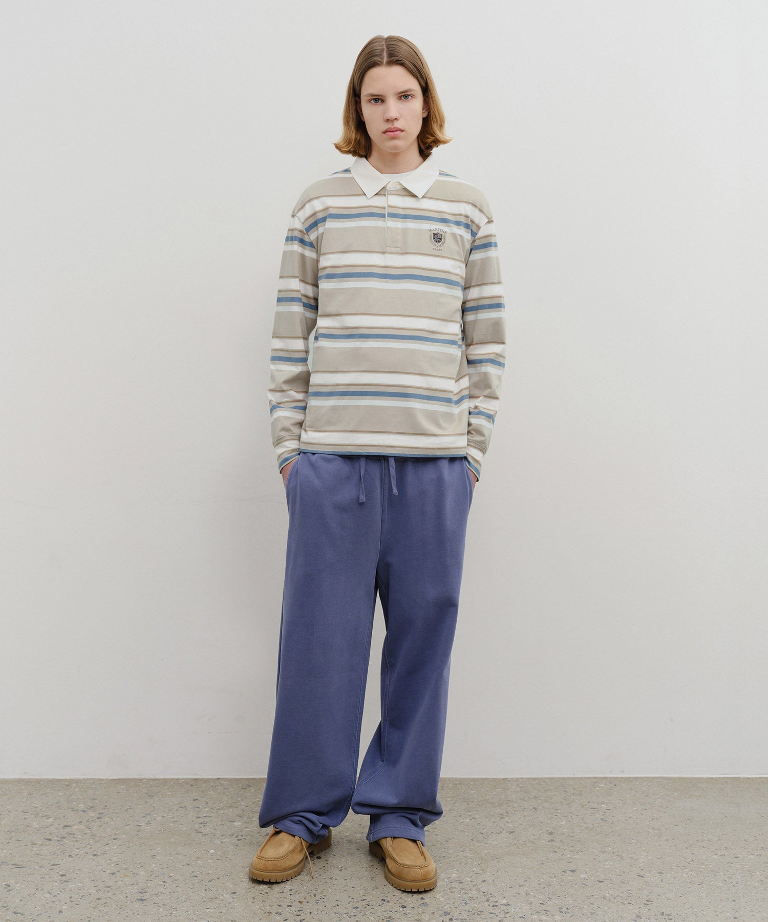 STRIPE COLLAR LONG SLEEVE