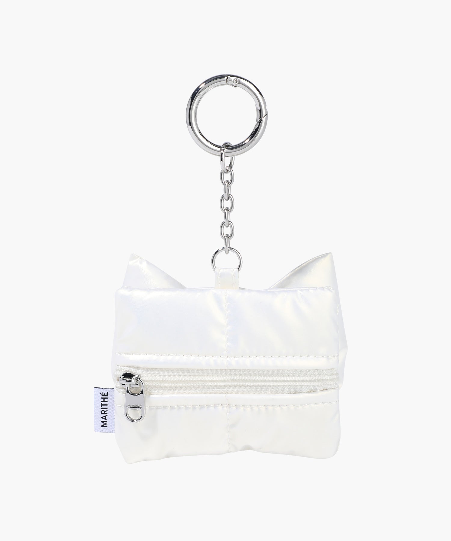 PADDING RIBBON POUCH KEYRING