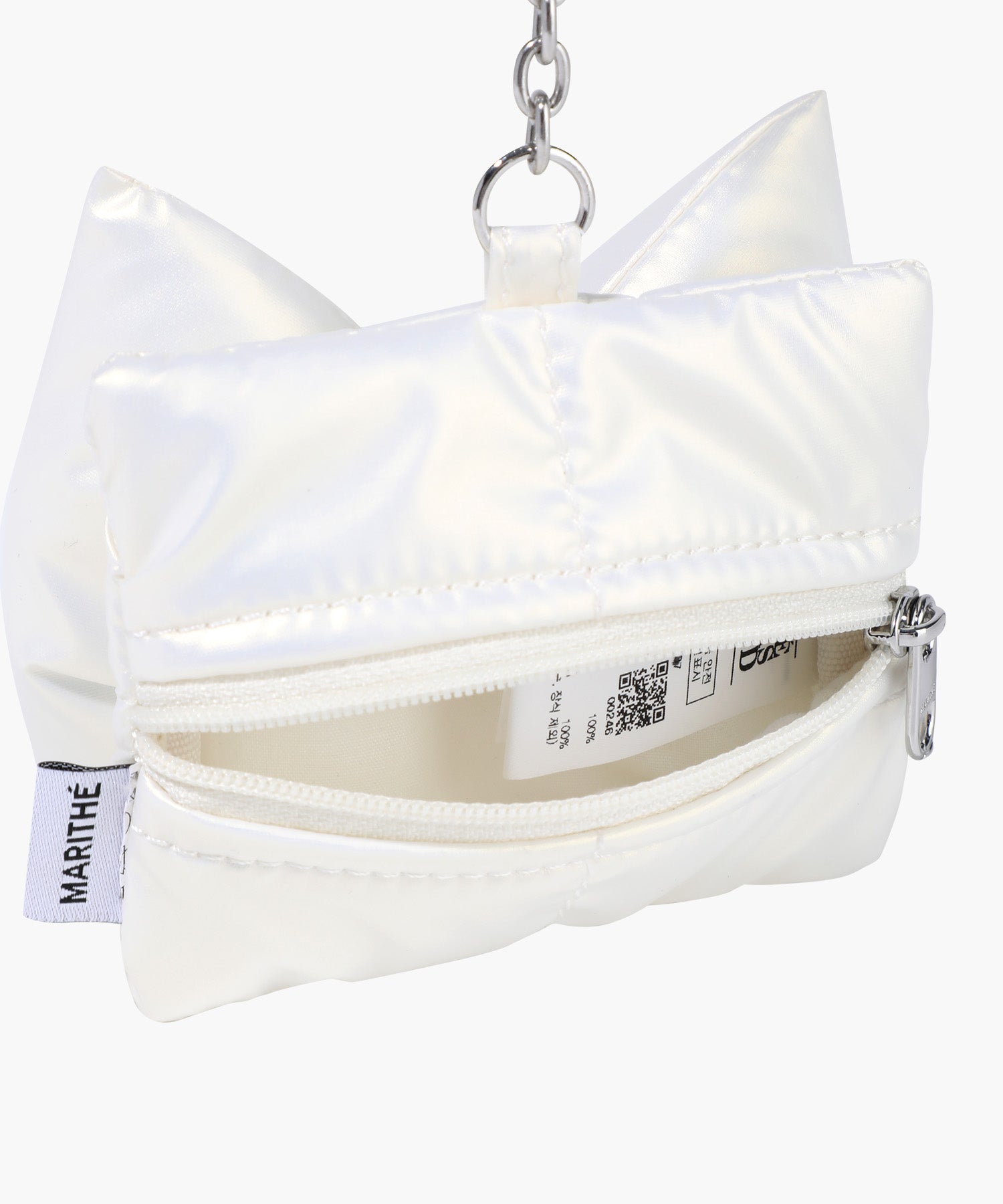 PADDING RIBBON POUCH KEYRING