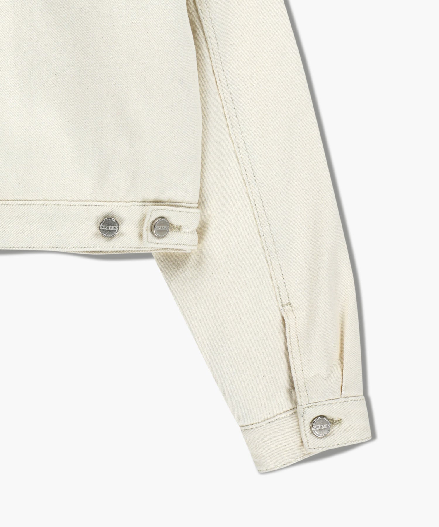 W CROP SHEARLING DENIM JACKET