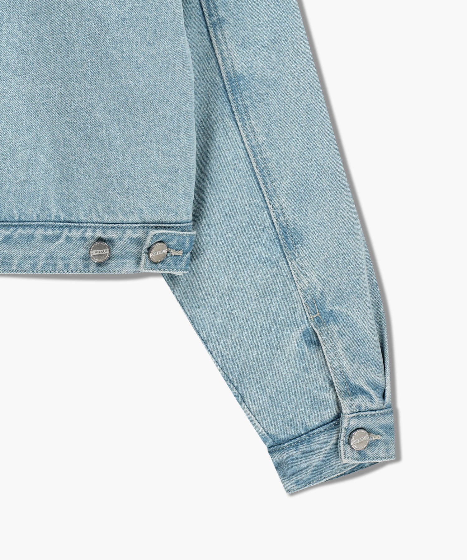 W CROP SHEARLING DENIM JACKET