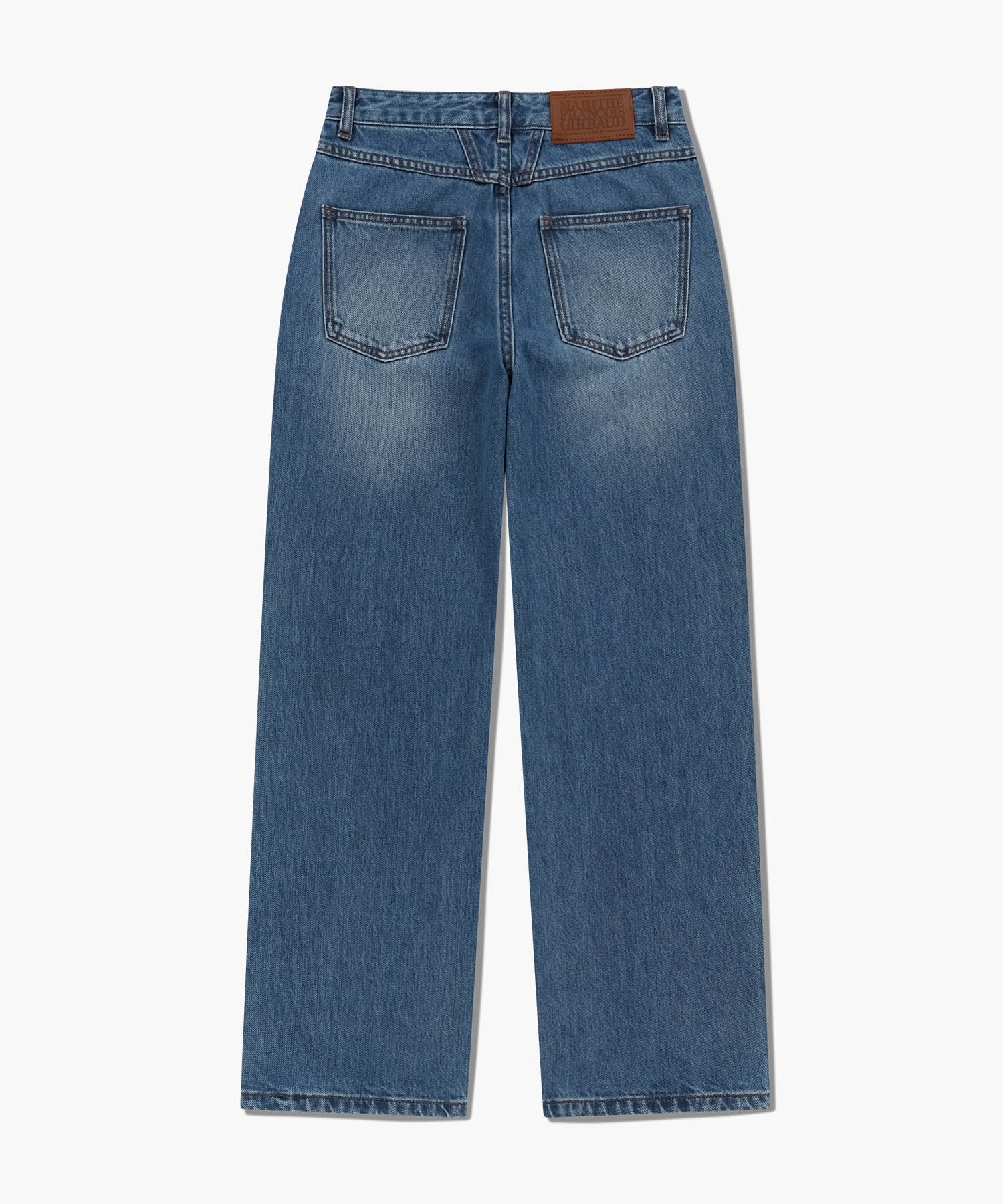 W HIGH STRAIGHT DENIM PANTS