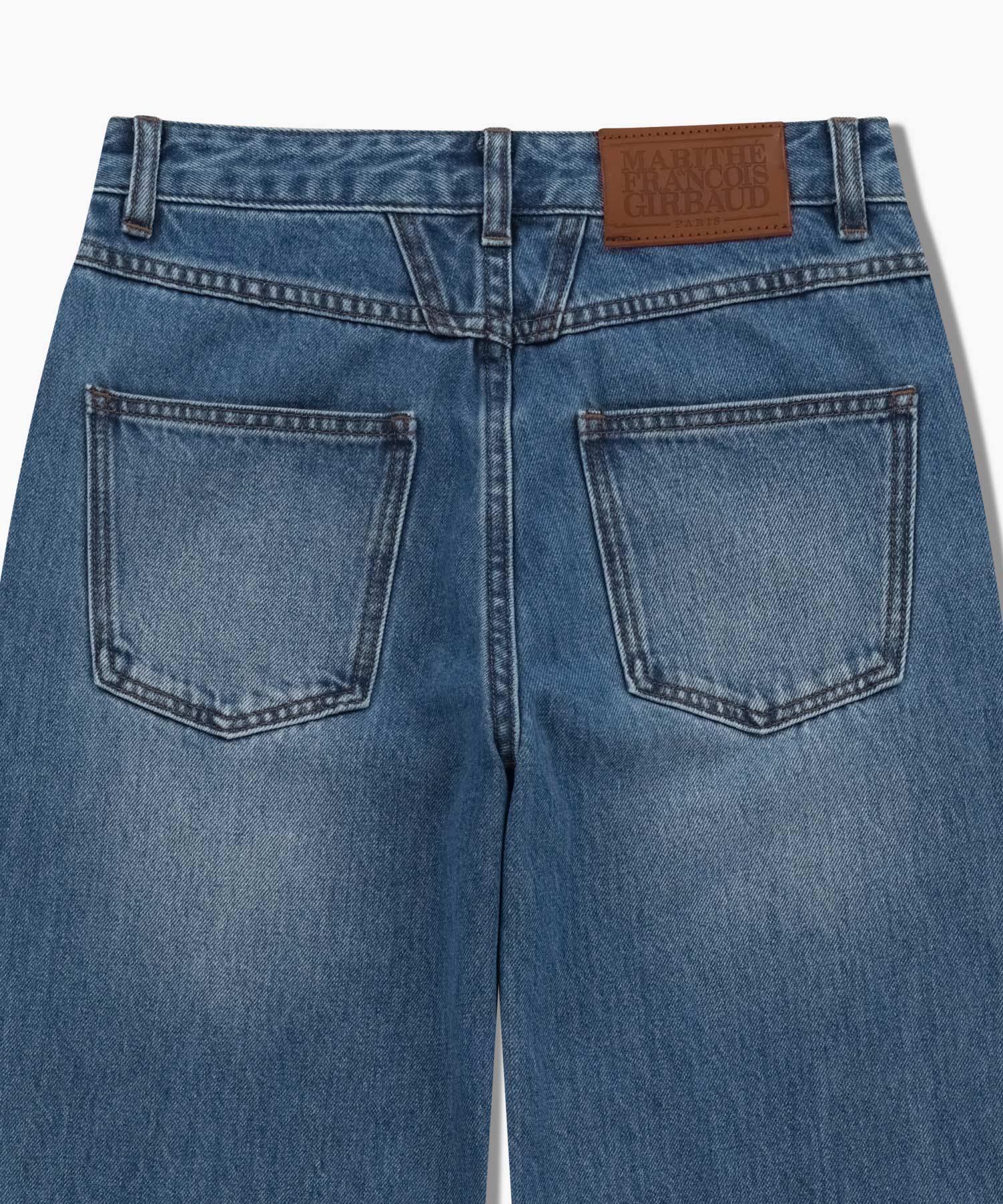 W HIGH STRAIGHT DENIM PANTS