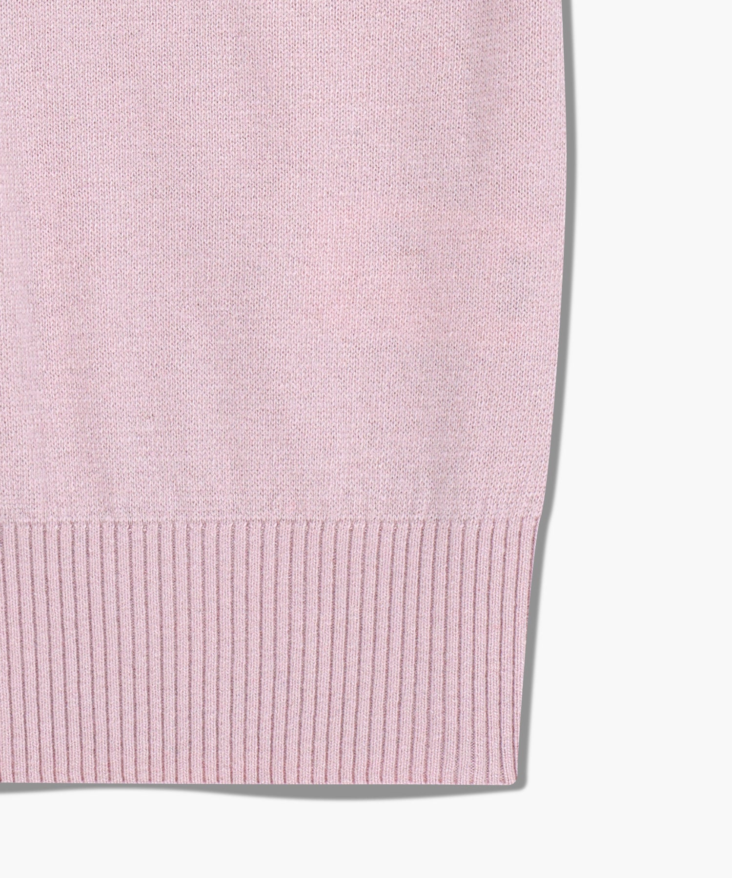 W HALF KNIT ROUND NECK CARDIGAN SET UP