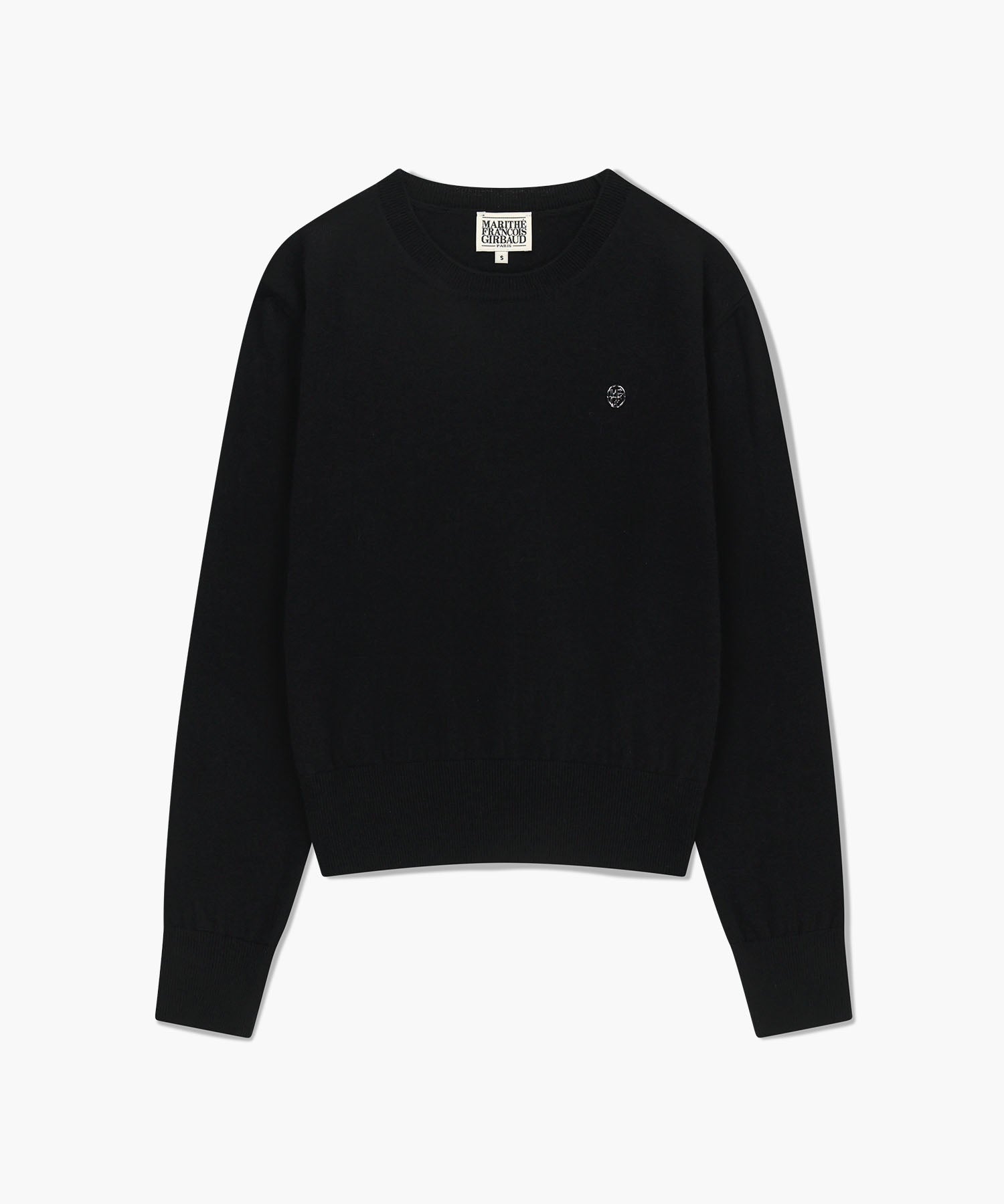 W BASIC CROP KNIT PULLOVER
