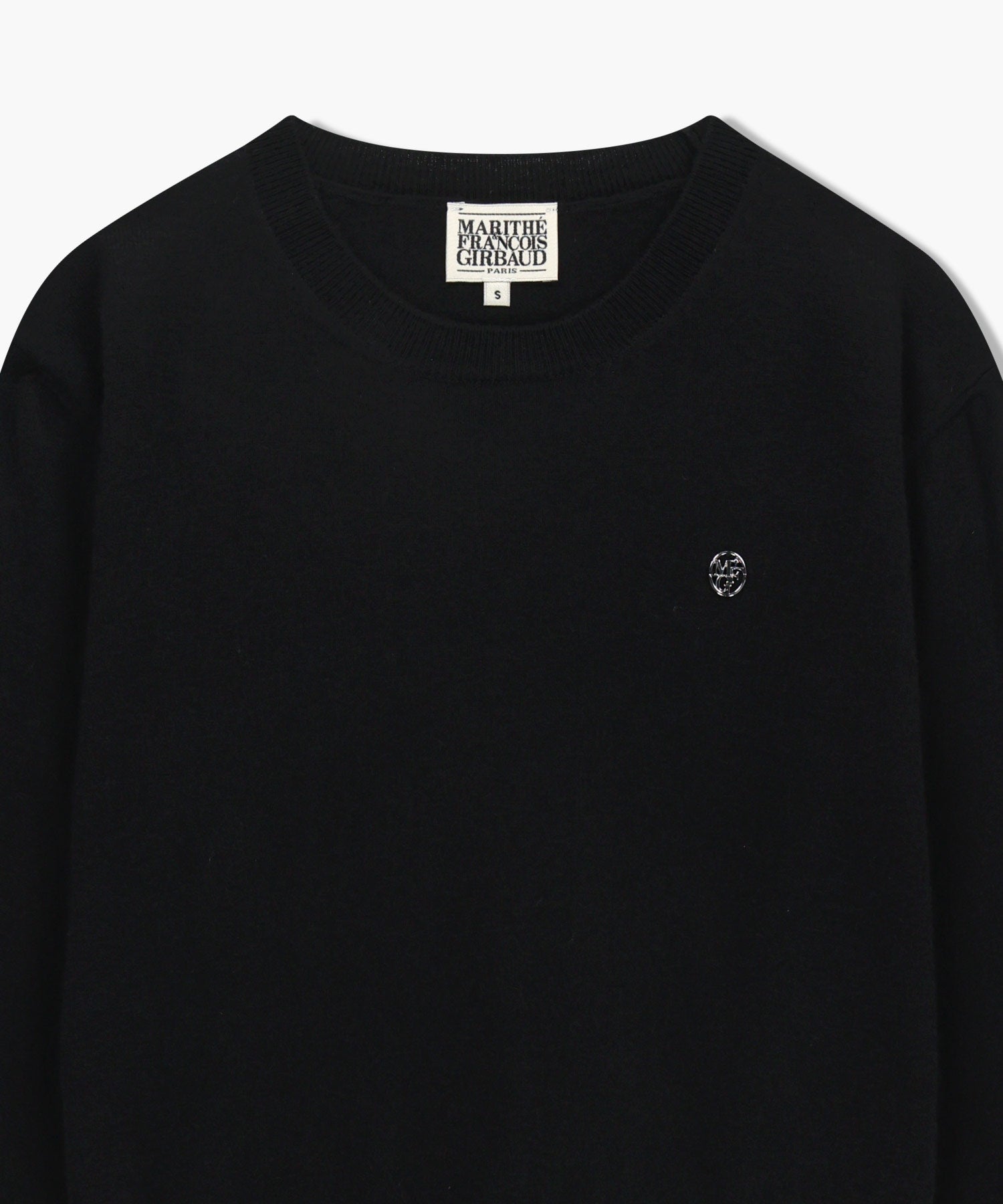 W BASIC CROP KNIT PULLOVER