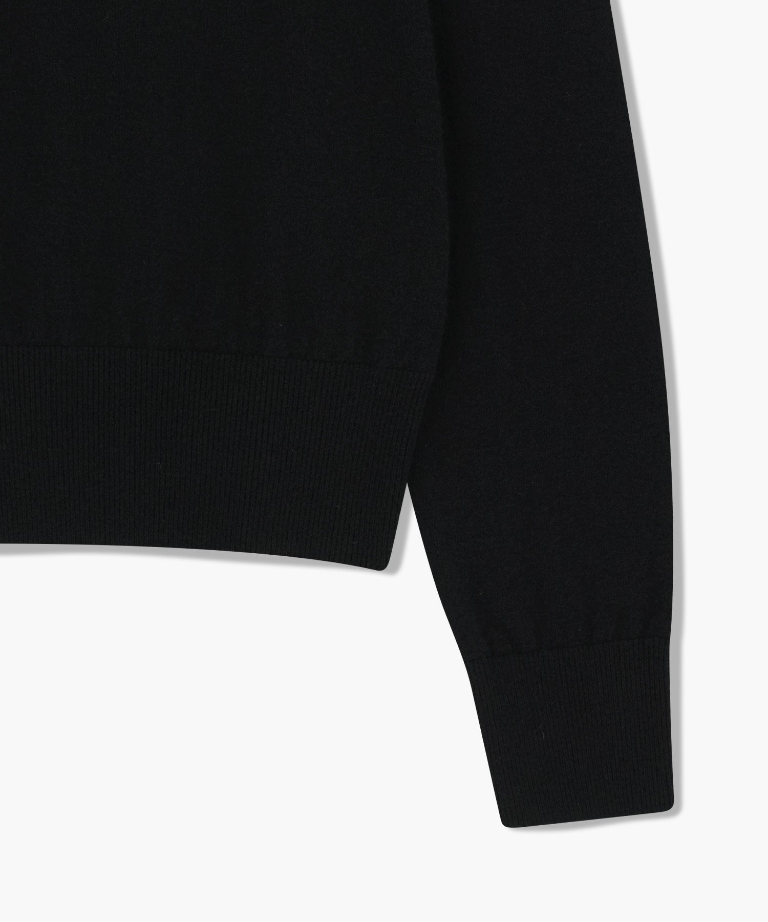 W BASIC CROP KNIT PULLOVER