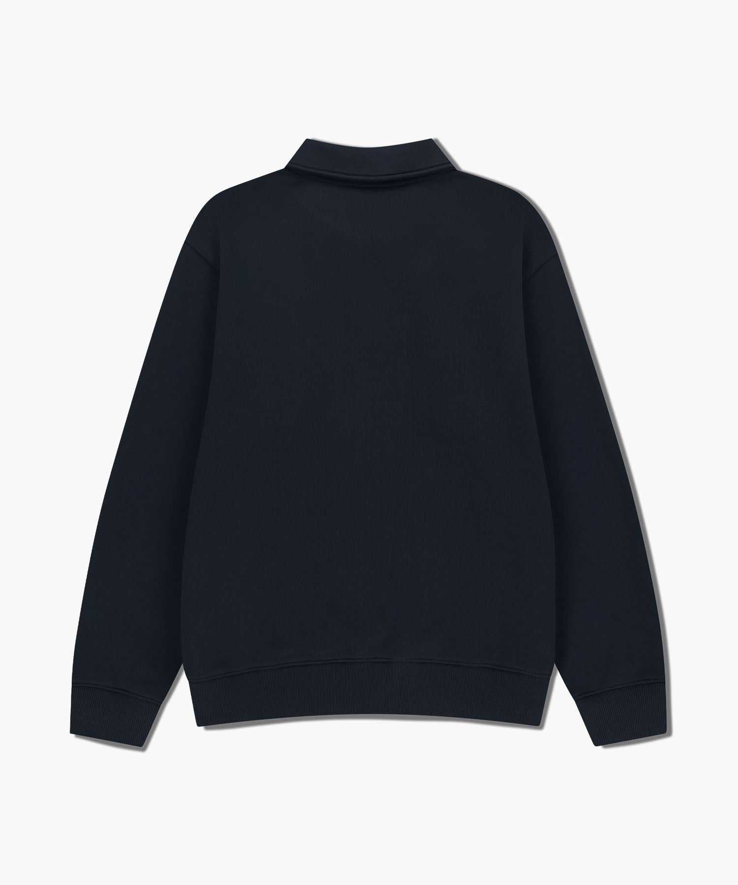 BASEBALL LOGO COLLAR HALF ZIPUP SWEATSHIRT