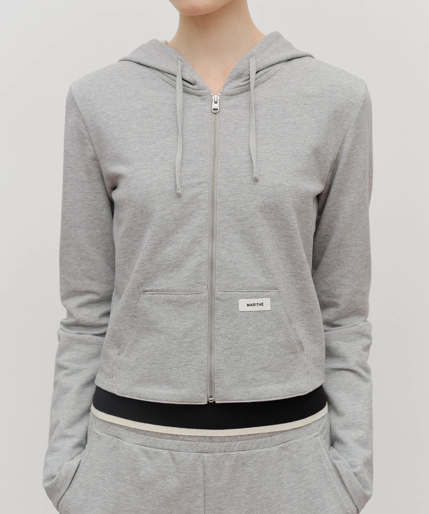 W SLIM FIT HOODIE