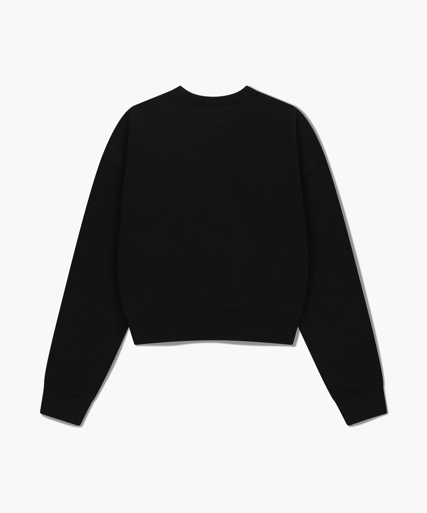 W MARITHE LOVE GRAPHIC CROP SWEATSHIRT