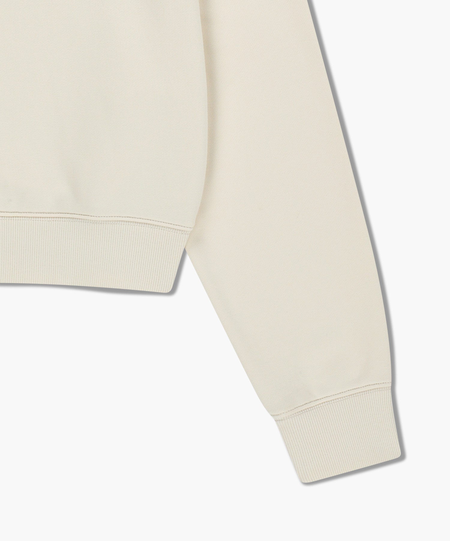 W MARITHE LOVE GRAPHIC CROP SWEATSHIRT