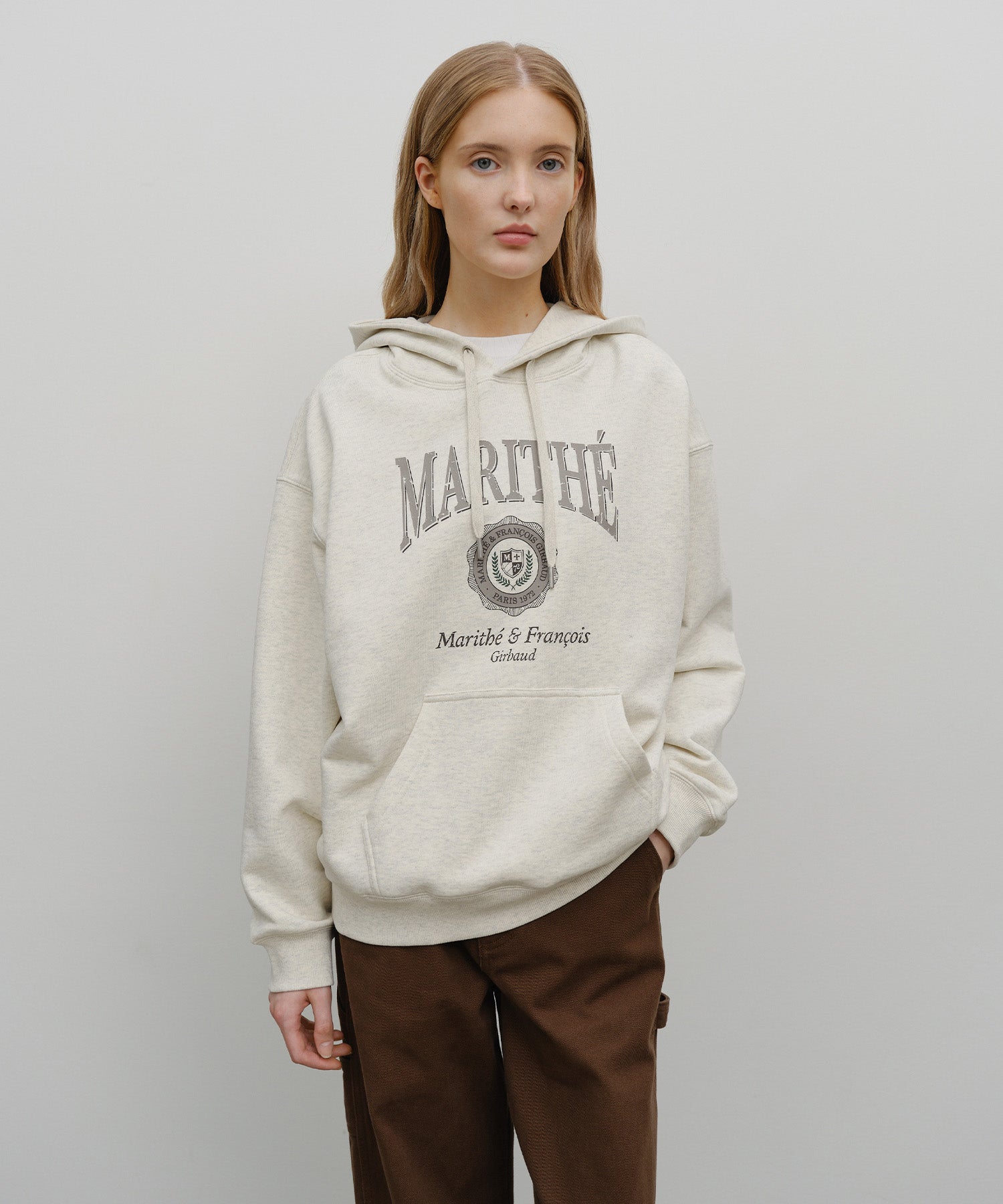 CREST CRACK LOGO OVERSIZED HOODIE