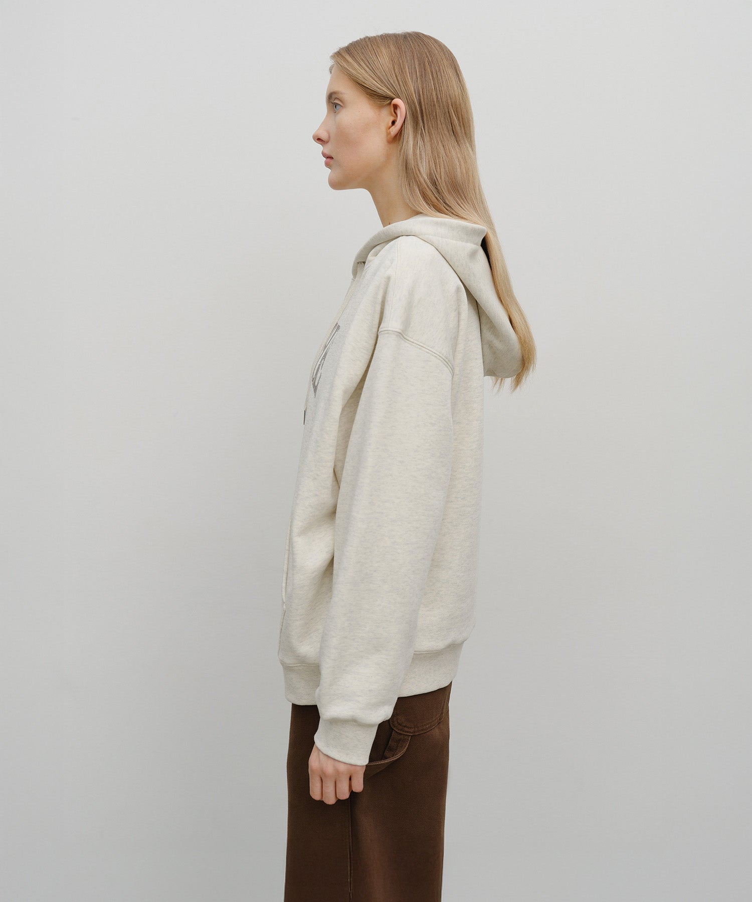 CREST CRACK LOGO OVERSIZED HOODIE
