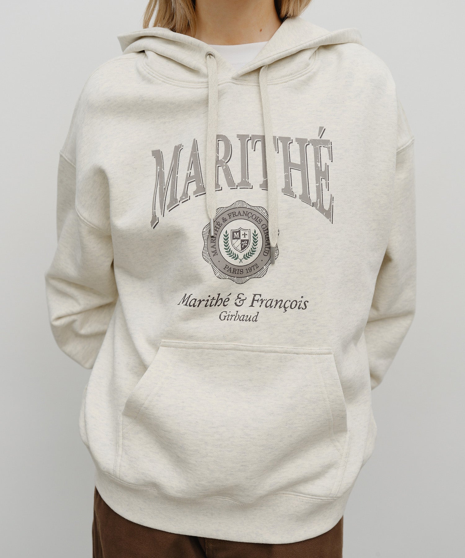 CREST CRACK LOGO OVERSIZED HOODIE