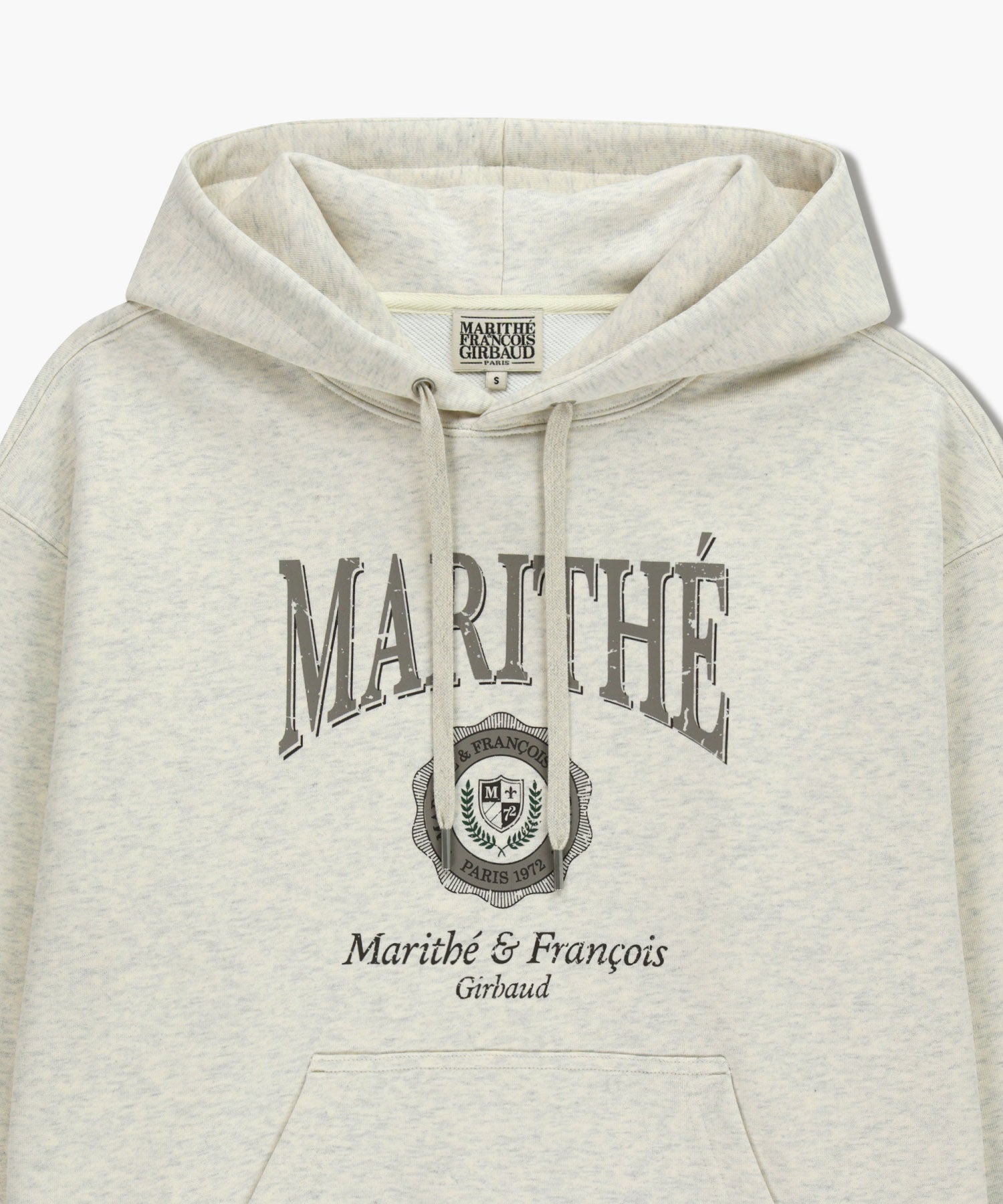 CREST CRACK LOGO OVERSIZED HOODIE