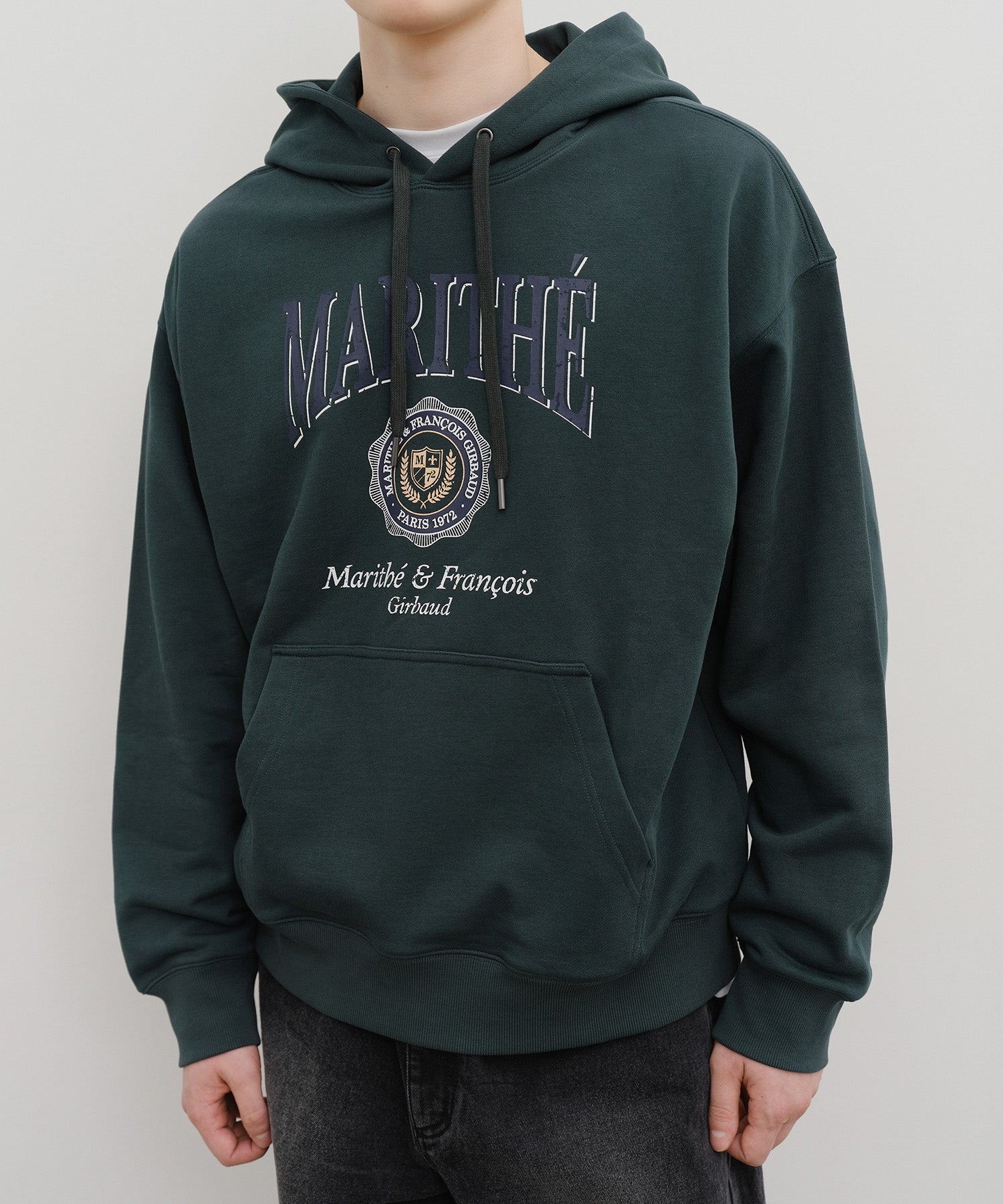 CREST CRACK LOGO OVERSIZED HOODIE