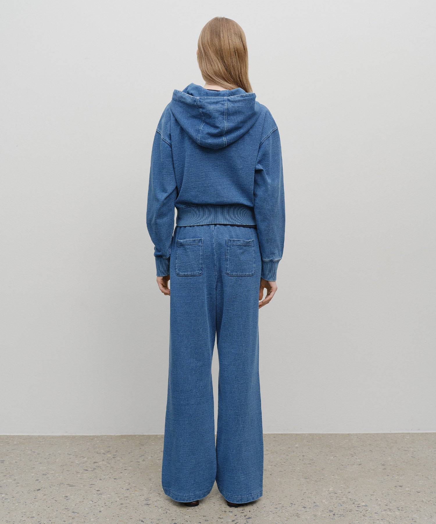 W EMBROIDERY CLASSIC LOGO SWEAT PANTS