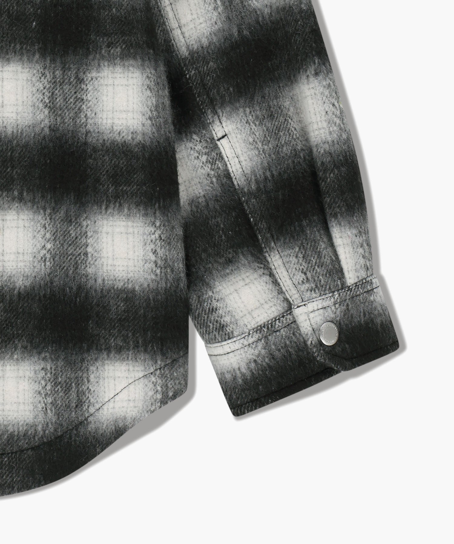 CLASSIC LOGO OVERSIZED FLANNEL CHECK SHIRT JACKET